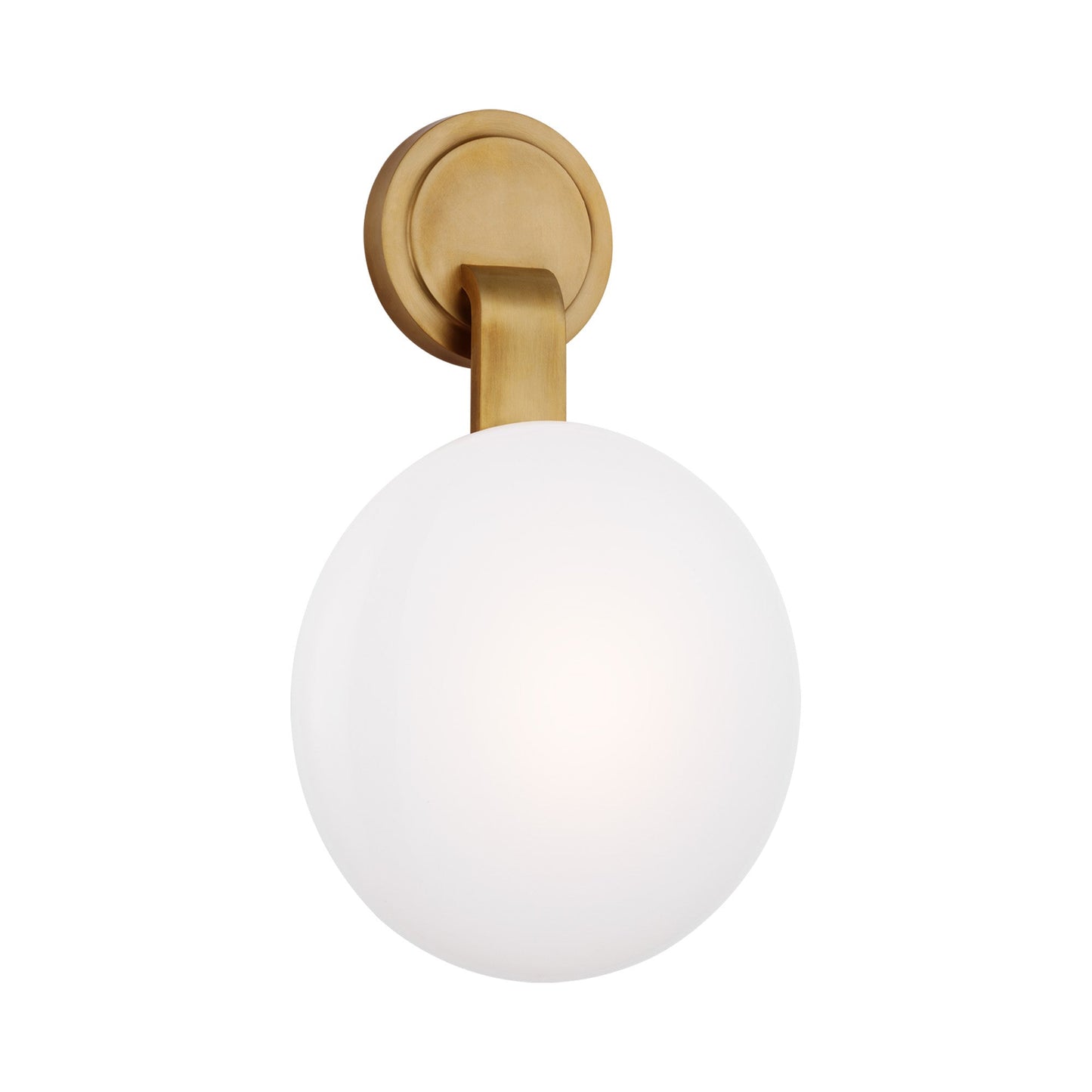 Marisol LED Bath Wall Light in Soft Brass.