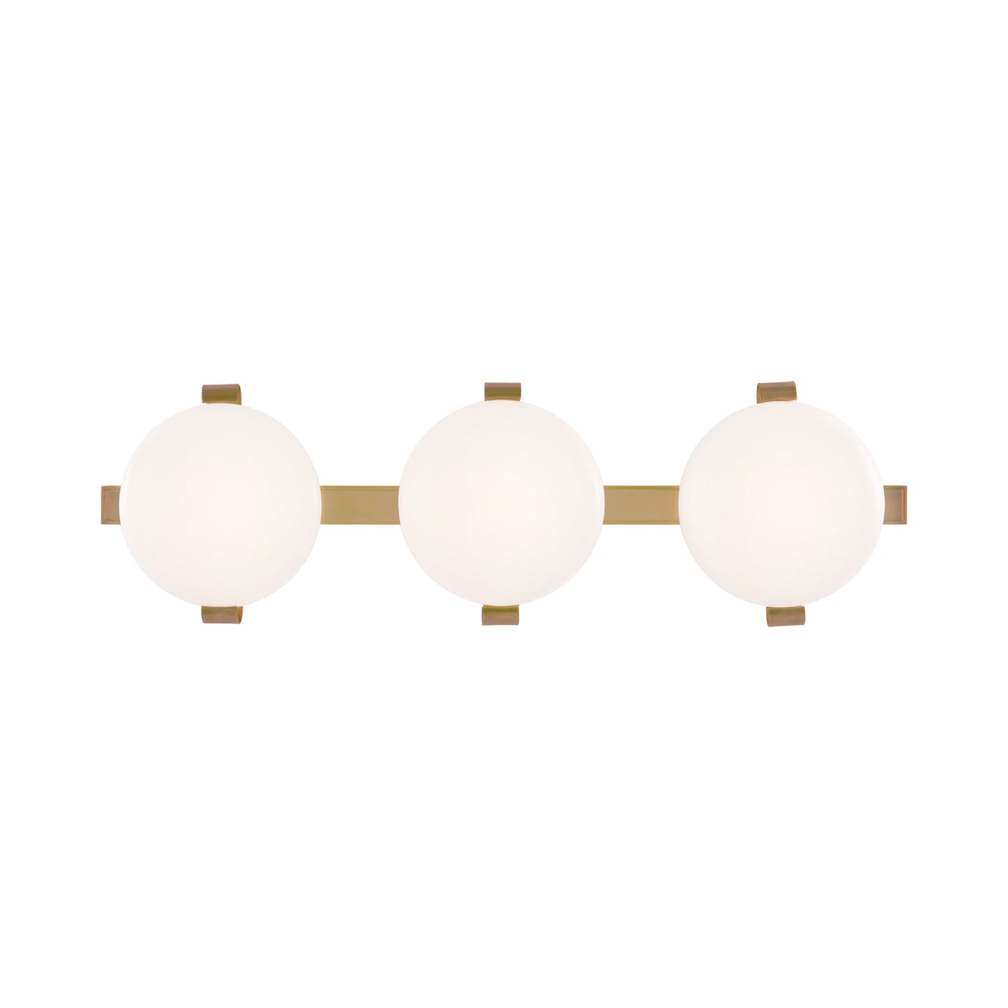 Marisol LED Vanity Wall Light in Soft Brass.