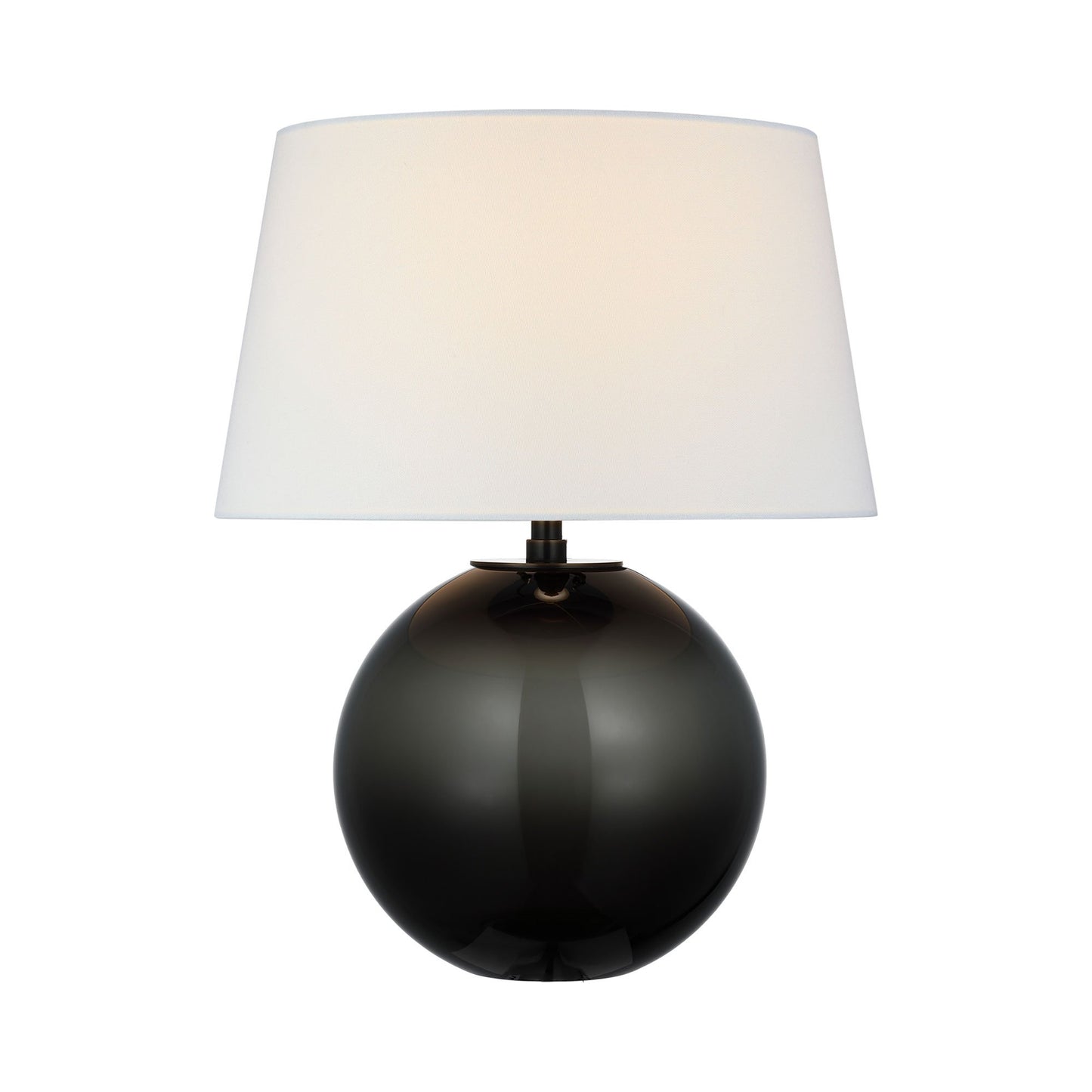 Masie LED Table Lamp in Smoked Glass (Medium).
