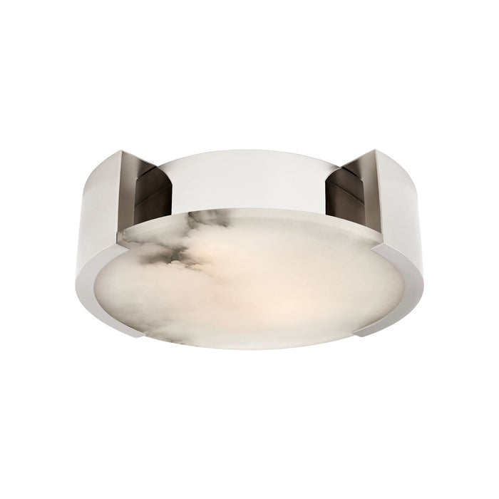 Melagne LED Flush Mount Ceiling Light in Polished Nickel (Small).