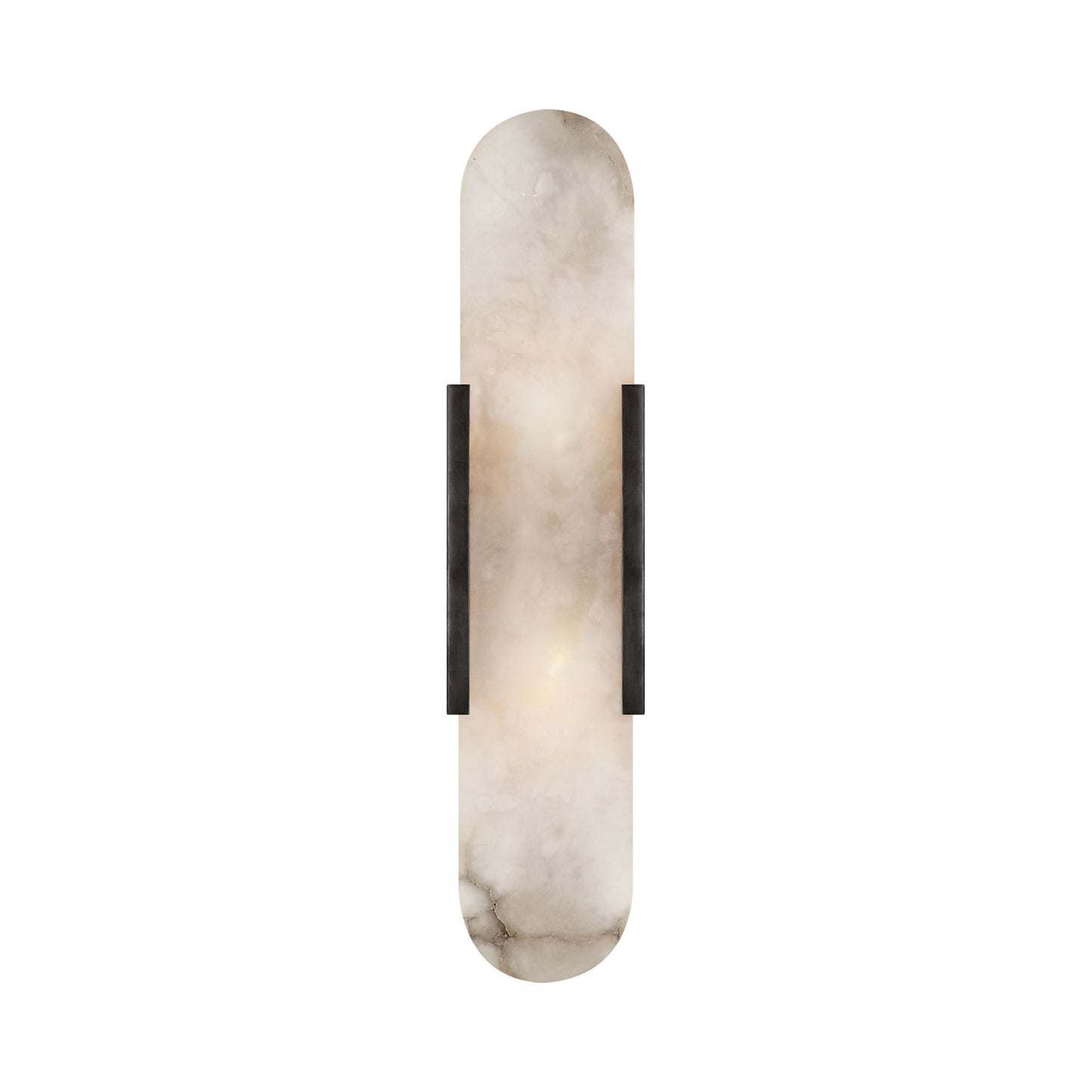 Melange Elongated LED Wall Light in Bronze.