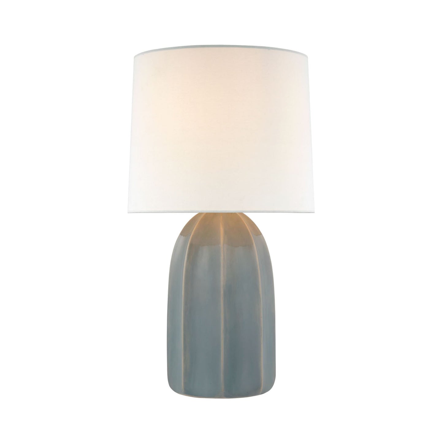 Melanie LED Table Lamp in Sky Gray(Large).