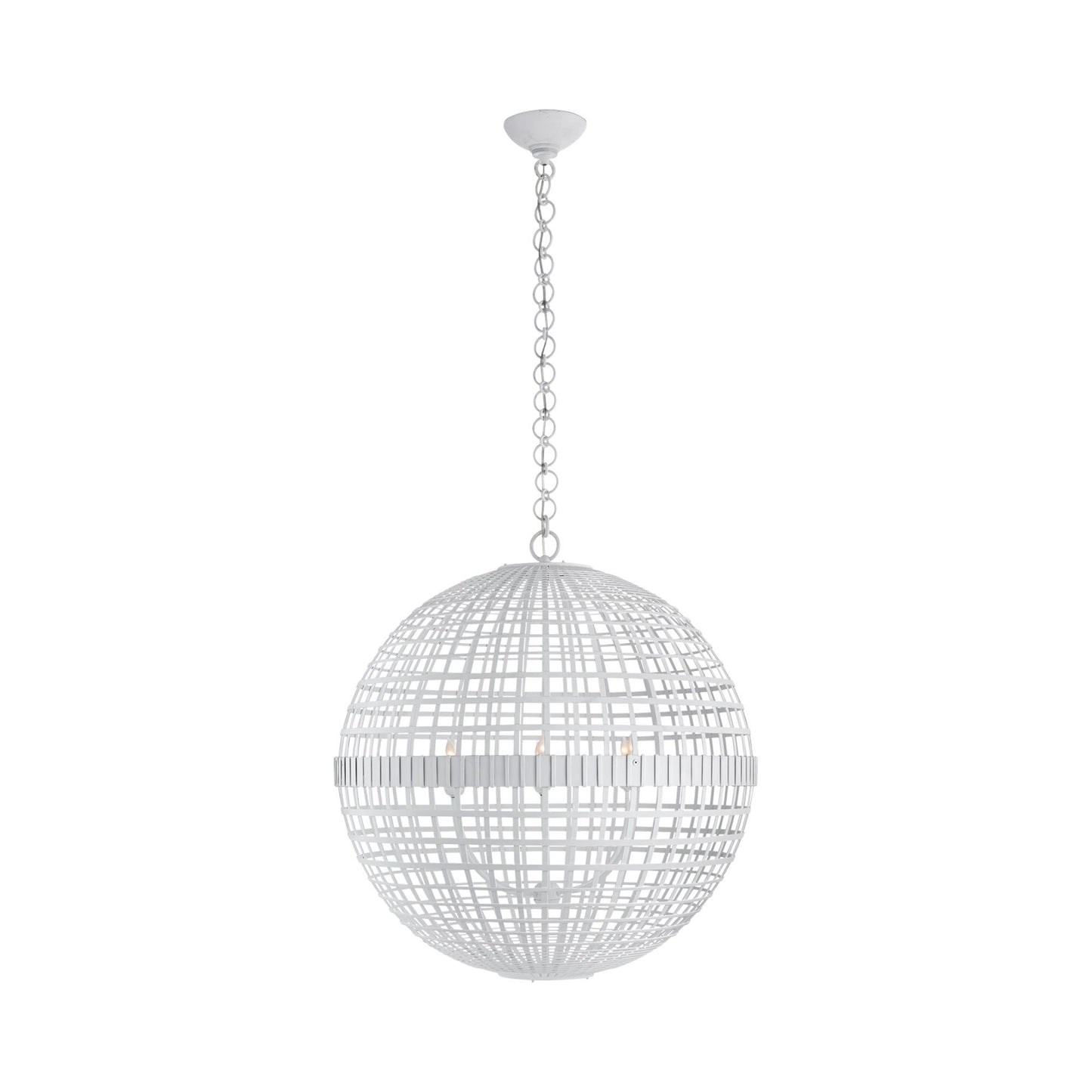 Mill Pendant Light in Plaster White (Large).