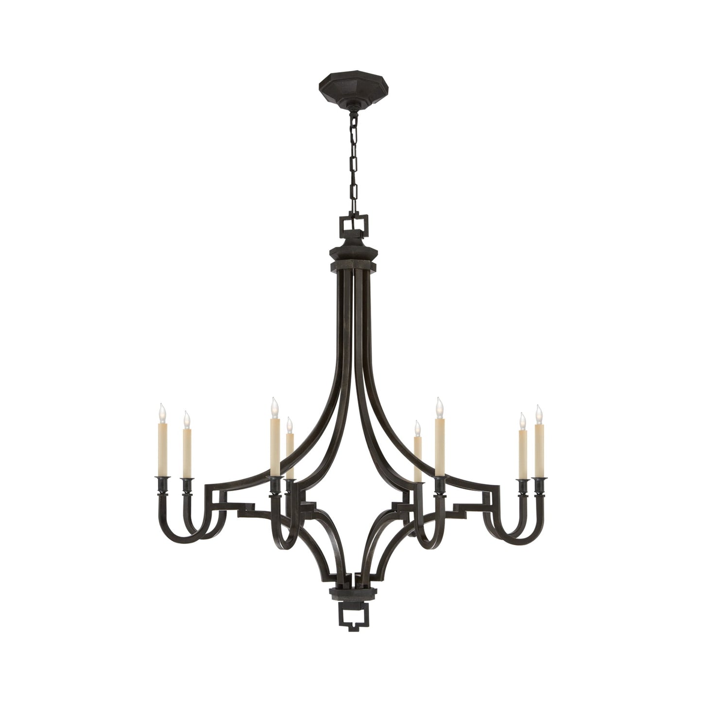 Mykonos Chandelier in Aged Iron (Large).