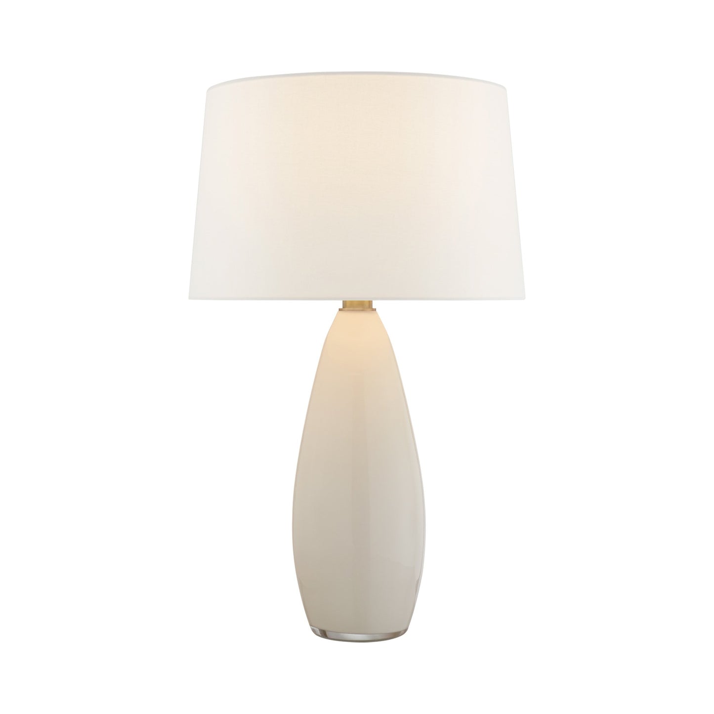 Myla Table Lamp in White Glass (Large).