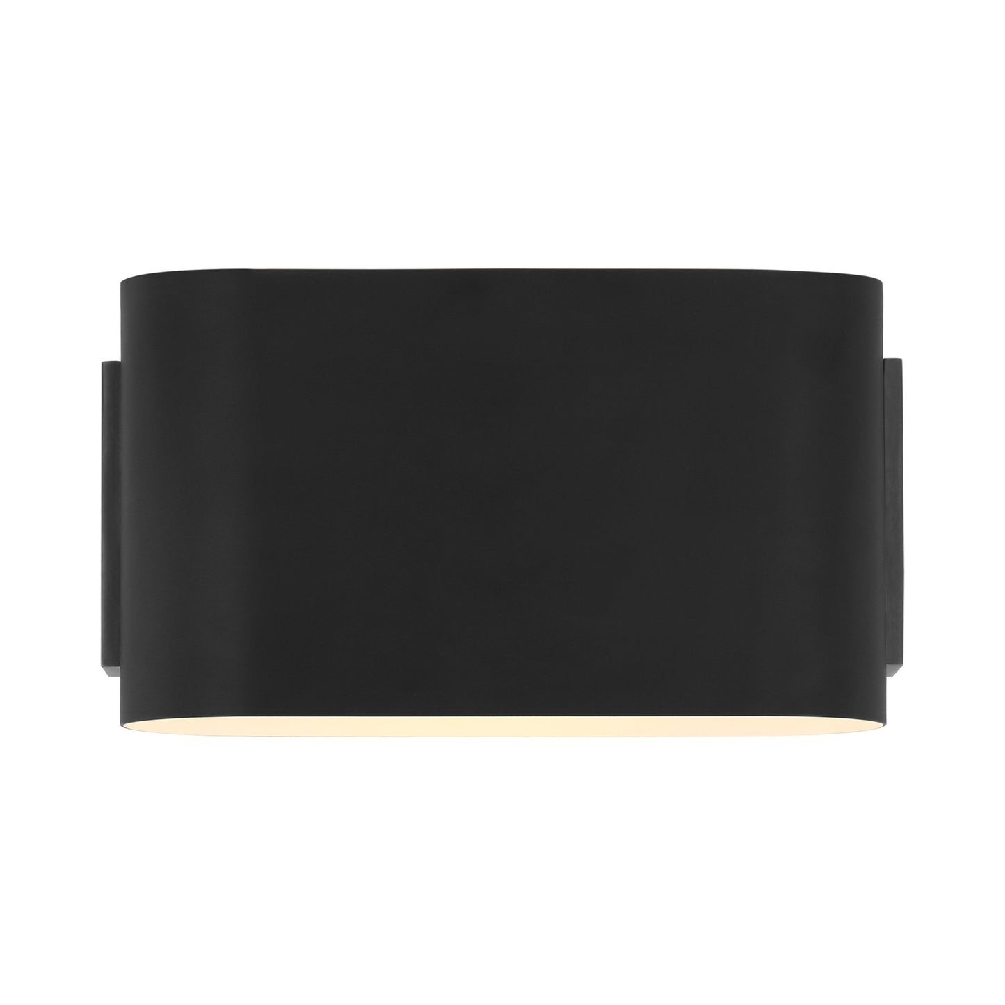 Nella LED Oblong Wall Light in Matte Black.