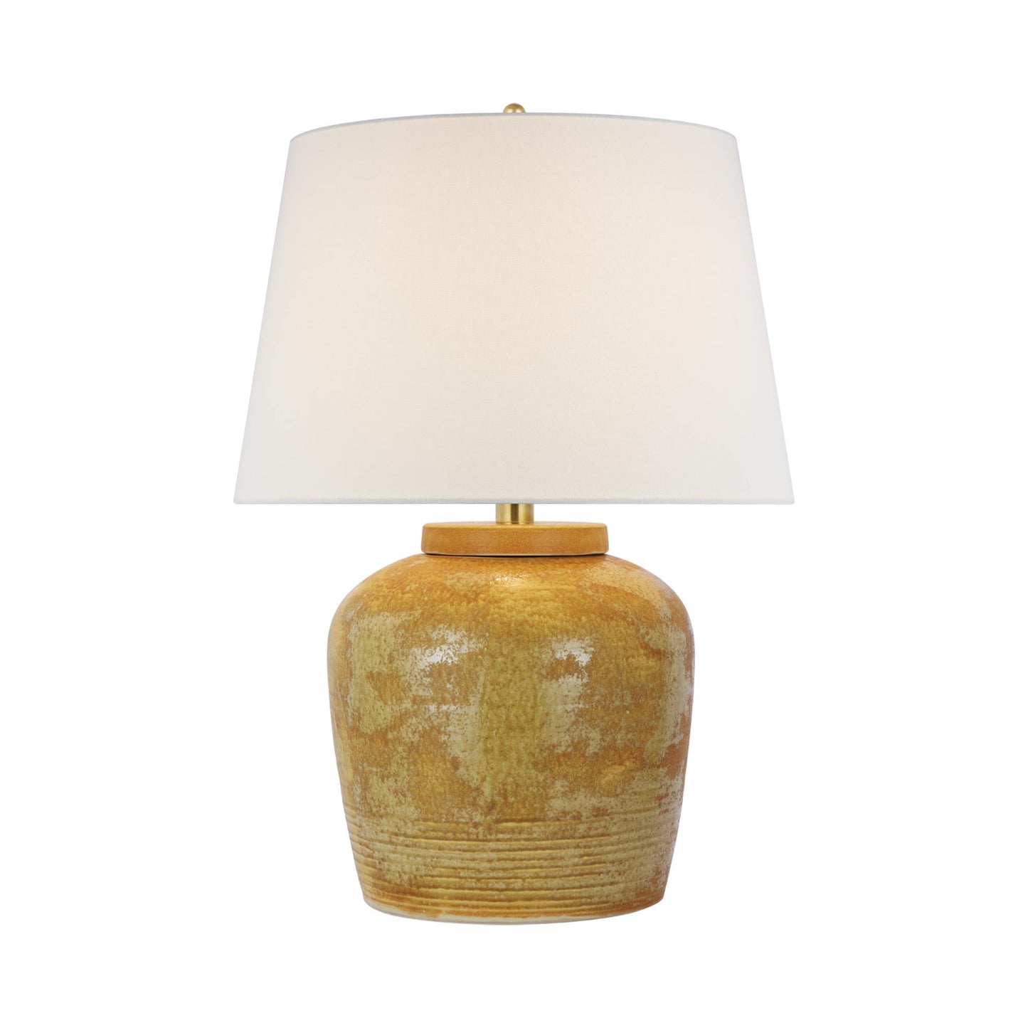 Nora Table Lamp in Yellow Oxide.
