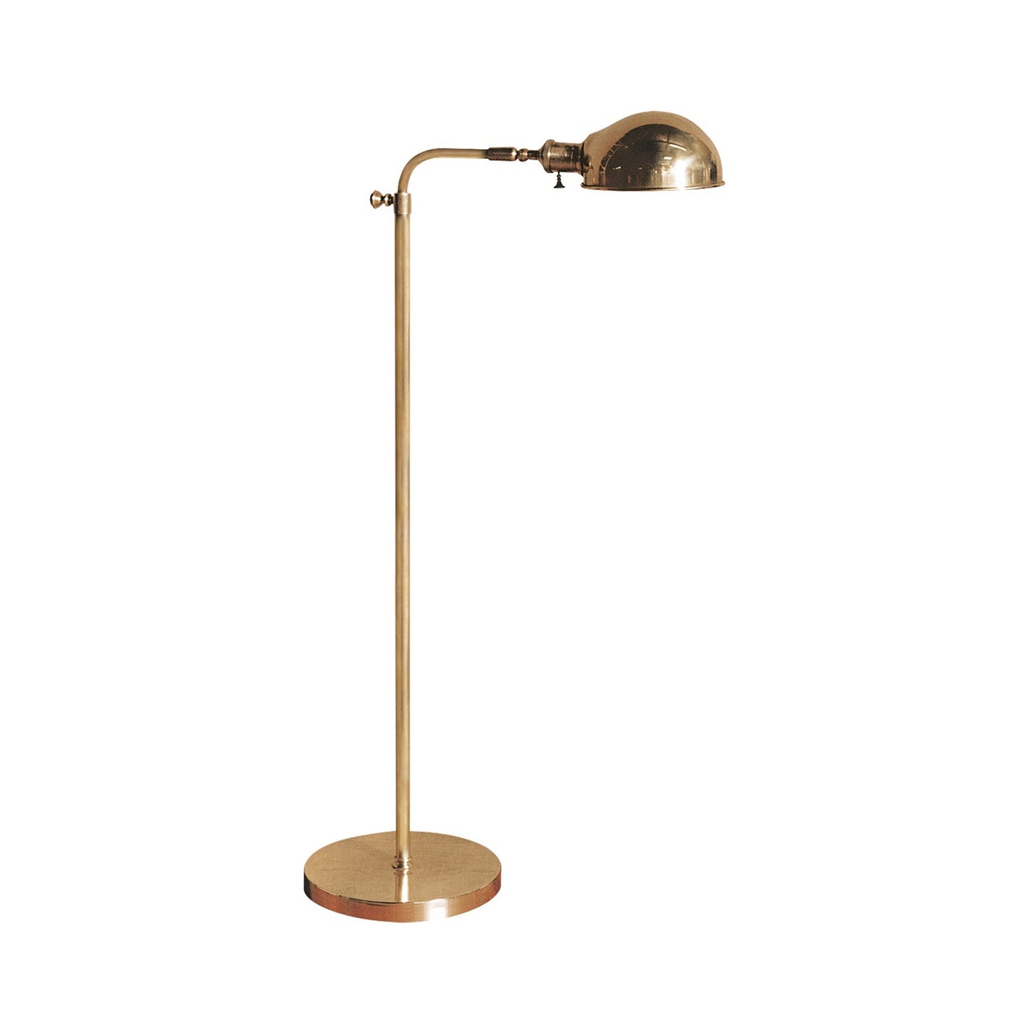 Old Pharmacy Floor Lamp in Hand-Rubbed Antique Brass.