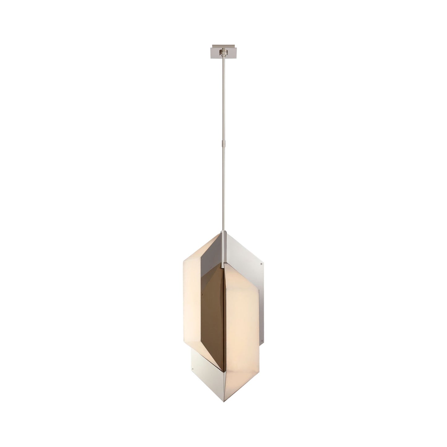 Ophelion LED Pendant Light in Polished Nickel (Large).