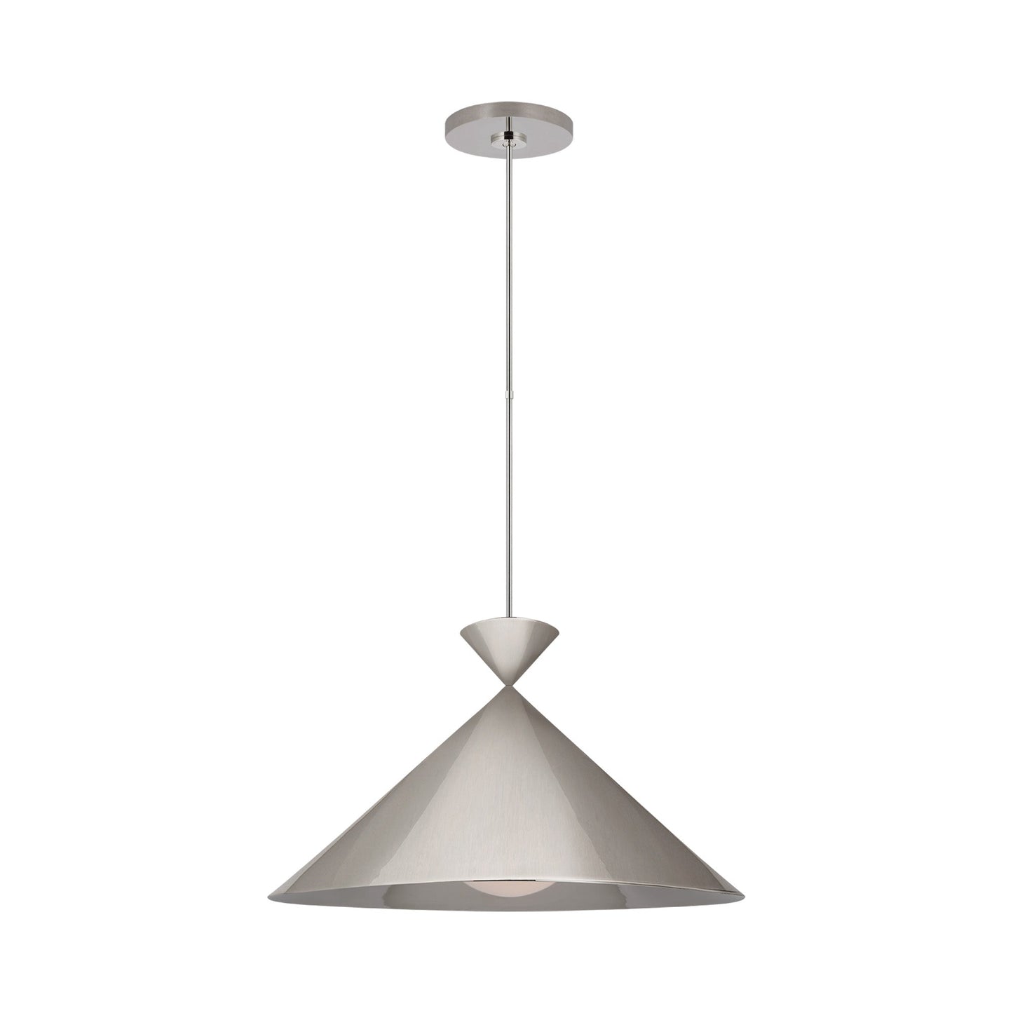 Orsay LED Pendant Light in Polished Nickel.