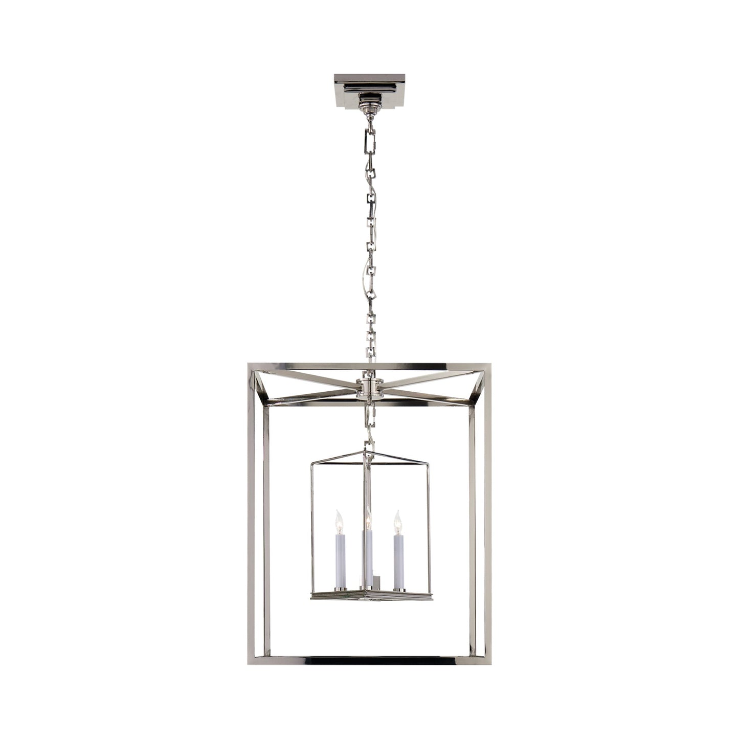 Osborne Pendant Light in Polished Nickel.
