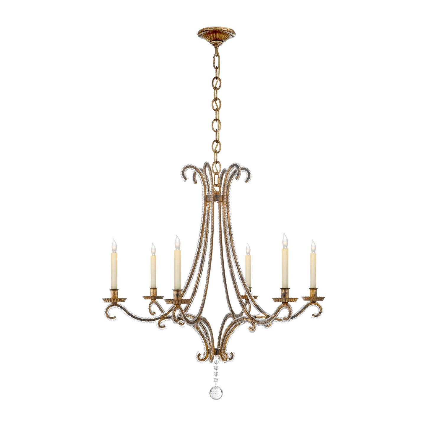 Oslo Chandelier in Gilded Iron (Medium).
