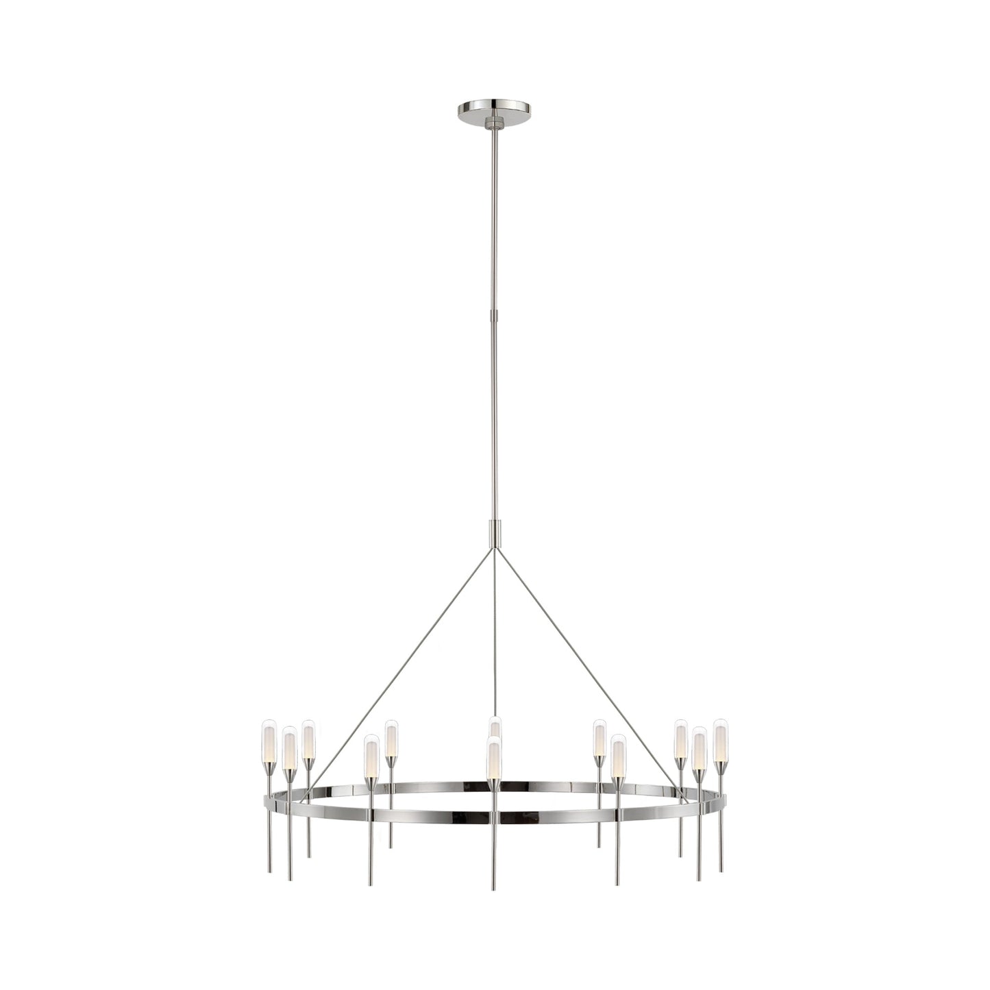 Overture LED Chandelier in Polished Nickel (X-Large).