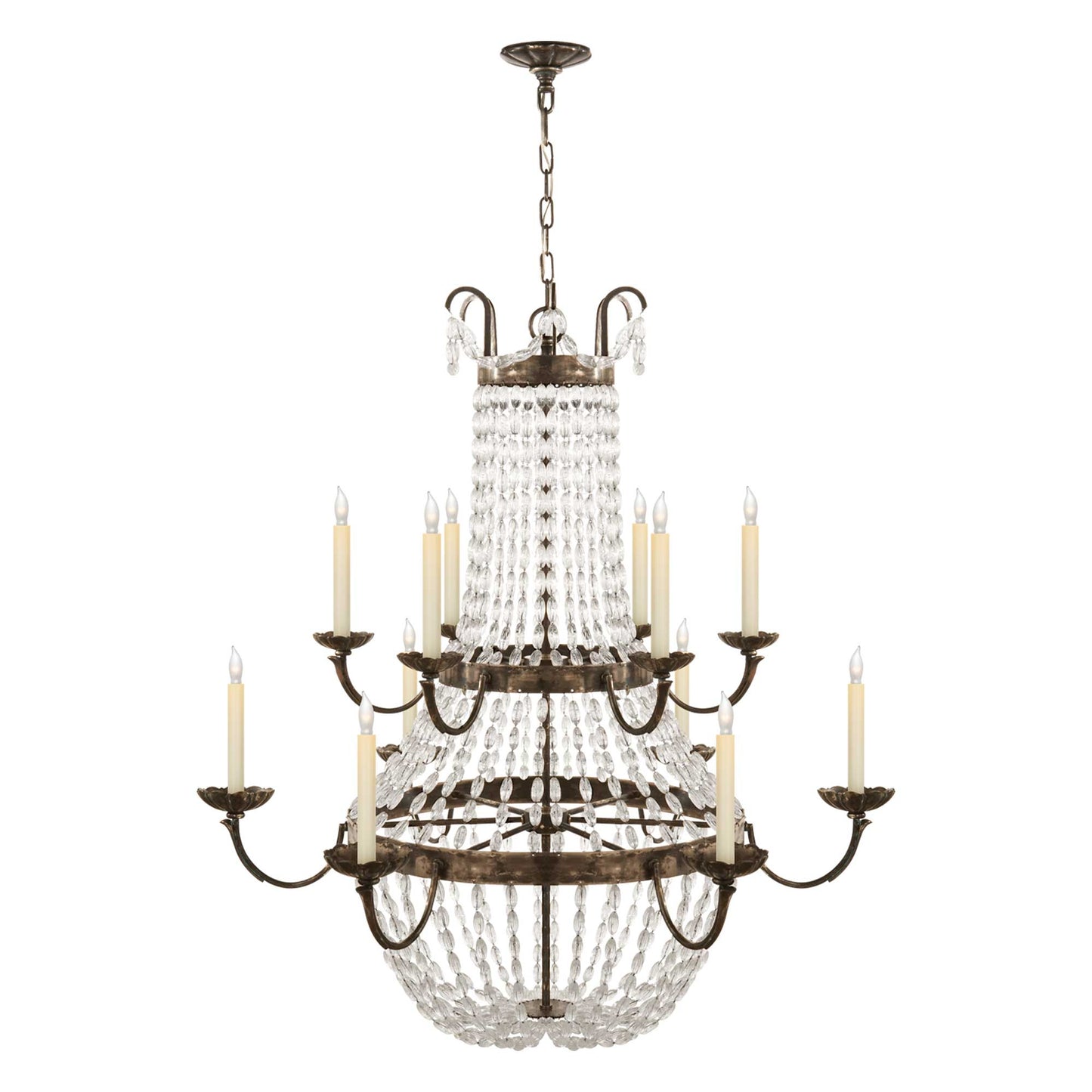 Paris Flea Market Chandelier in Sheffield Silver (Grande).