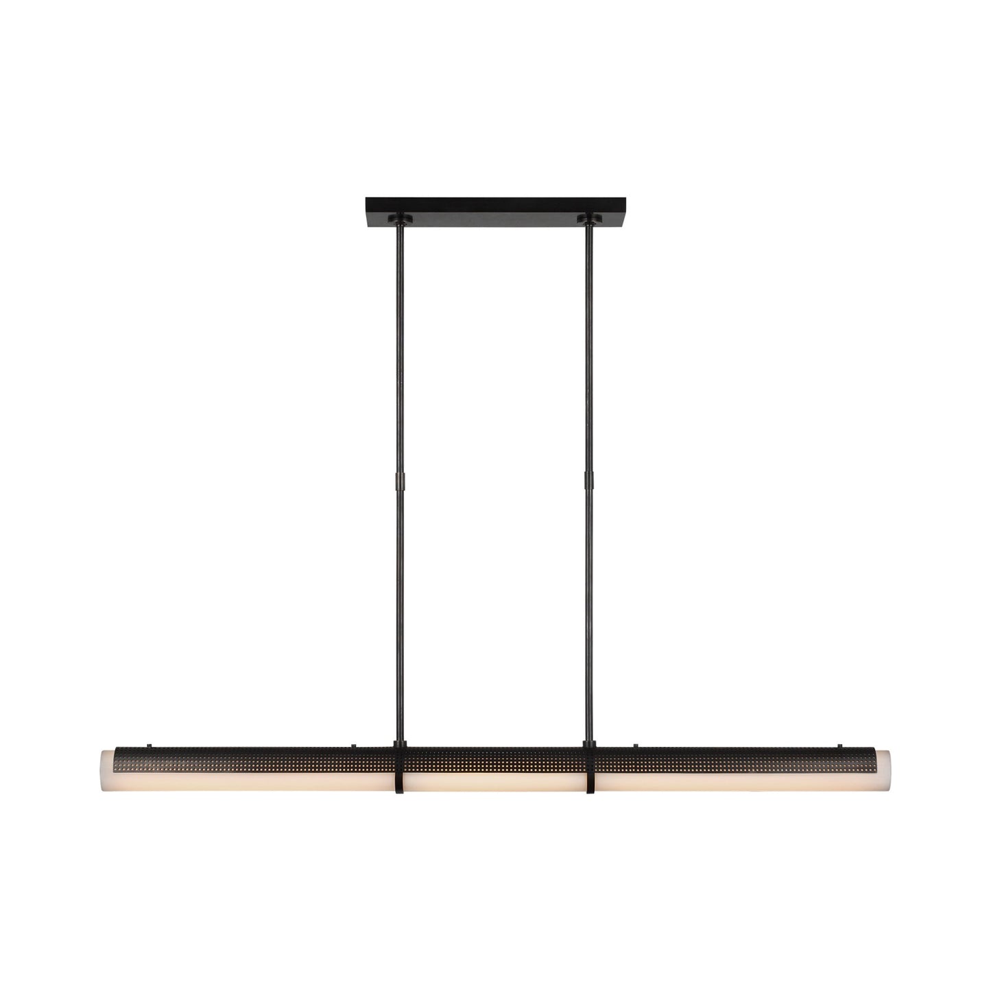 Precision LED Linear Chandelier in Bronze.