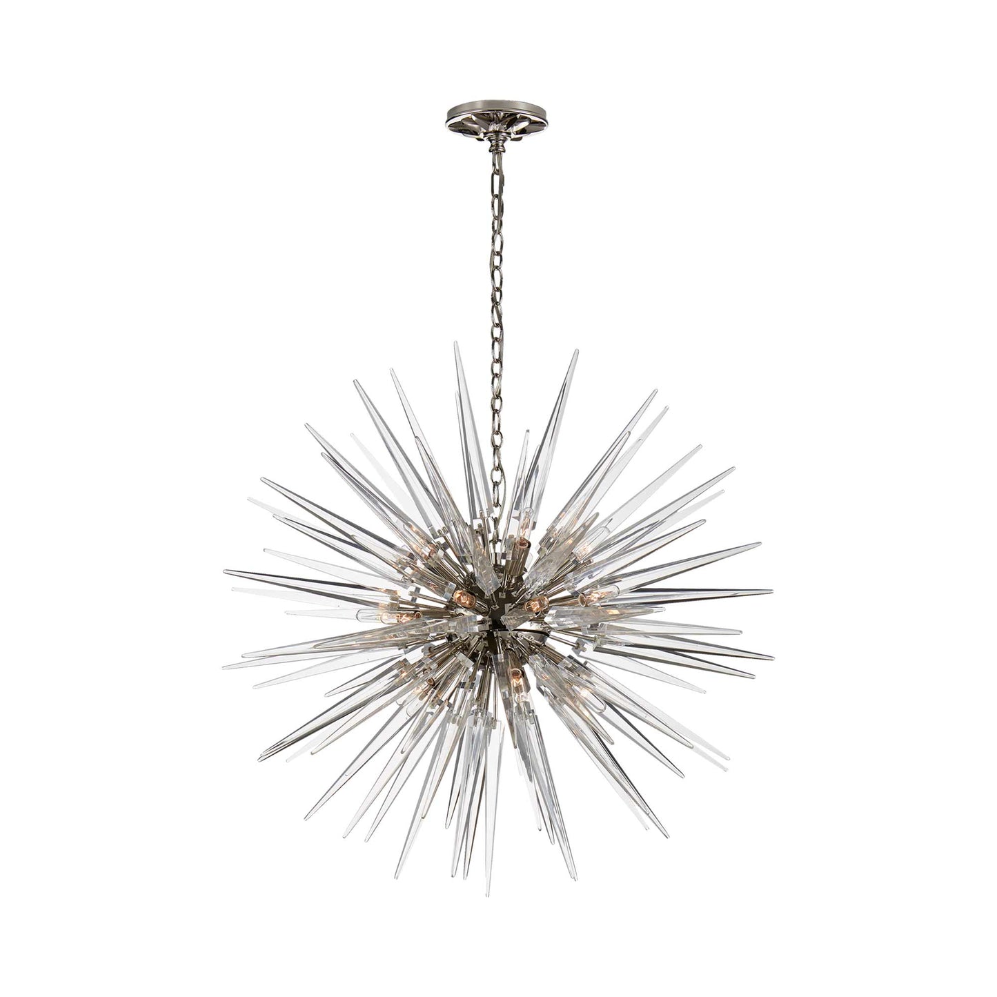 Quincy Sputnik Chandelier in Polished Nickel (Medium).