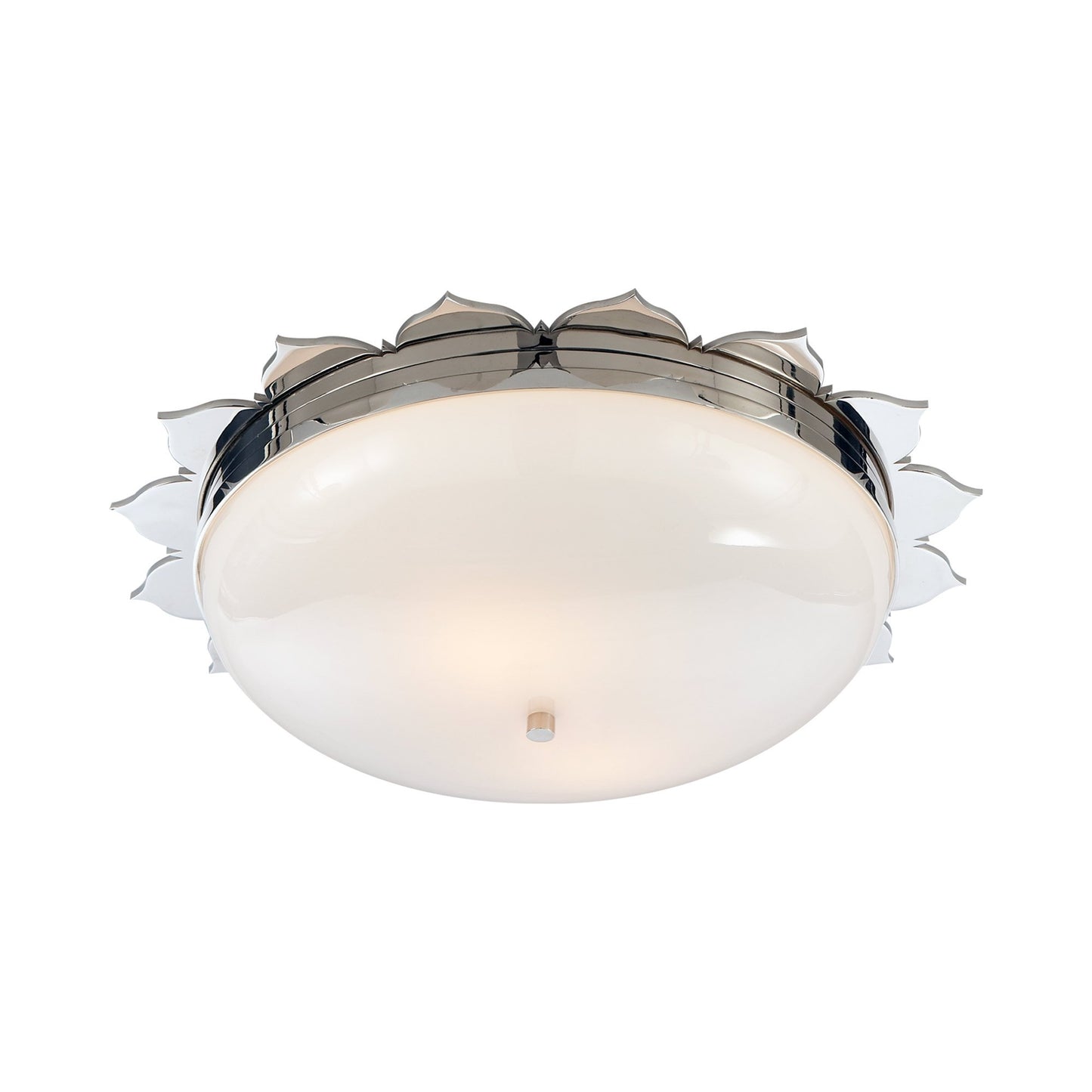 Rachel Flush Mount Ceiling Light in Polished Nickel (Large).