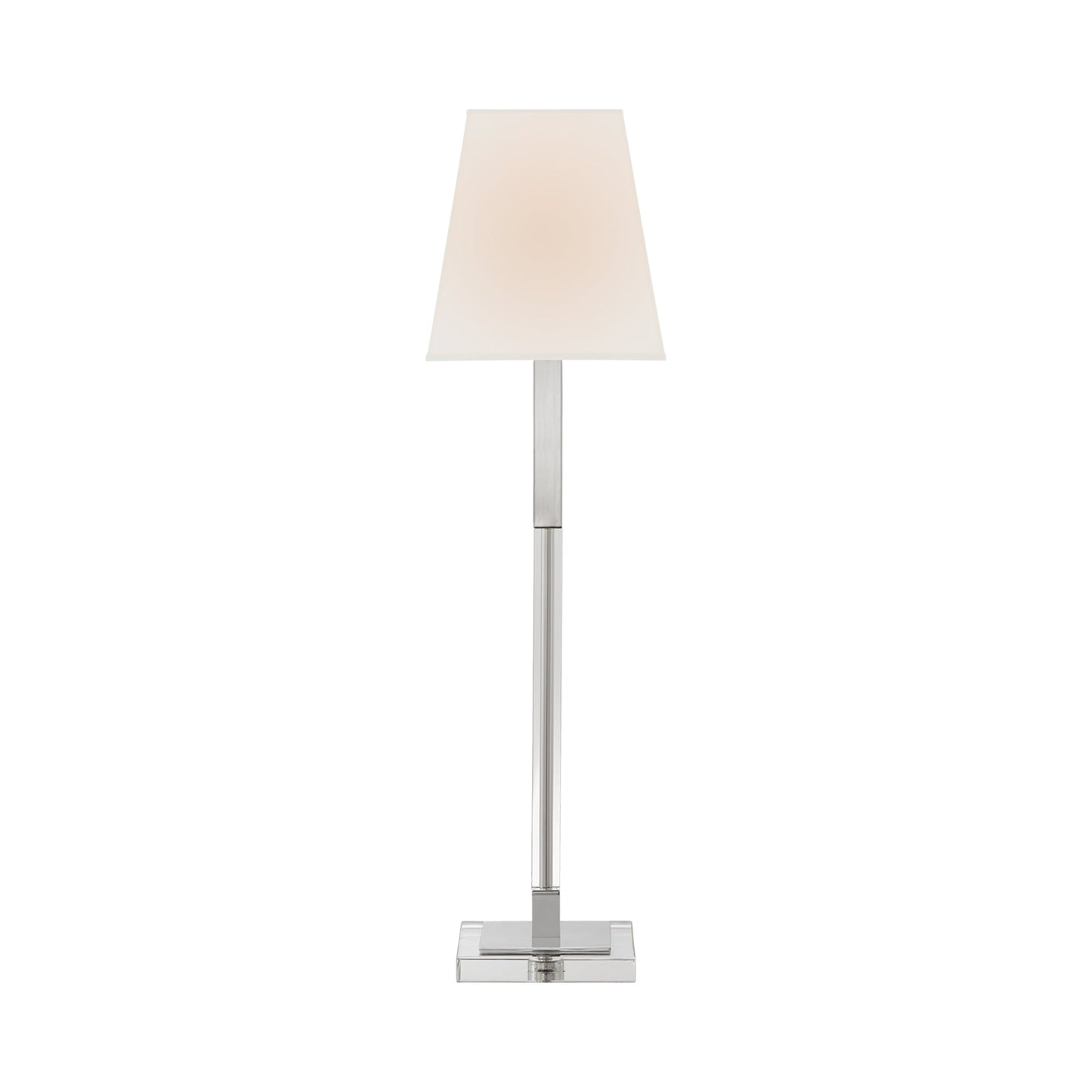 Reagan Buffet Table Lamp in Polished Nickel.