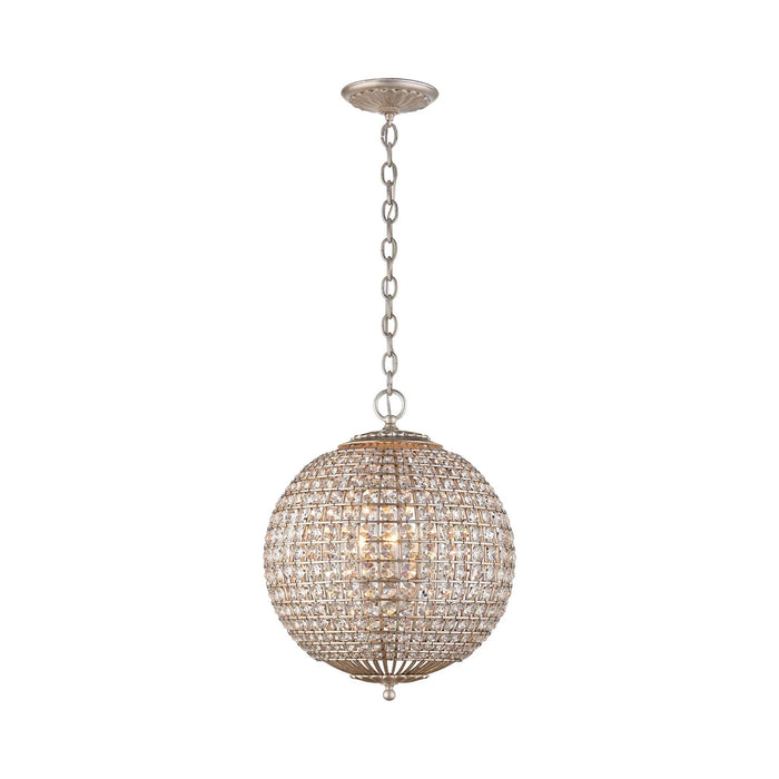Renwick Chandelier in Burnished Silver Leaf (Small).