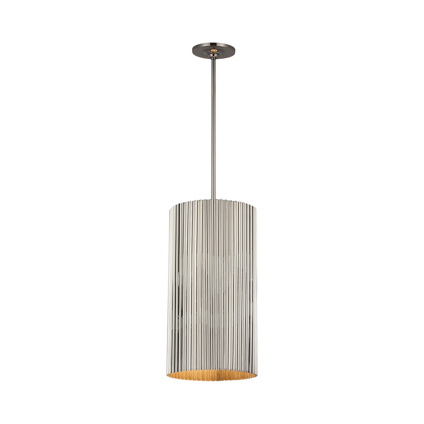 Rivers LED Pendant Light in Polished Nickel (Medium).