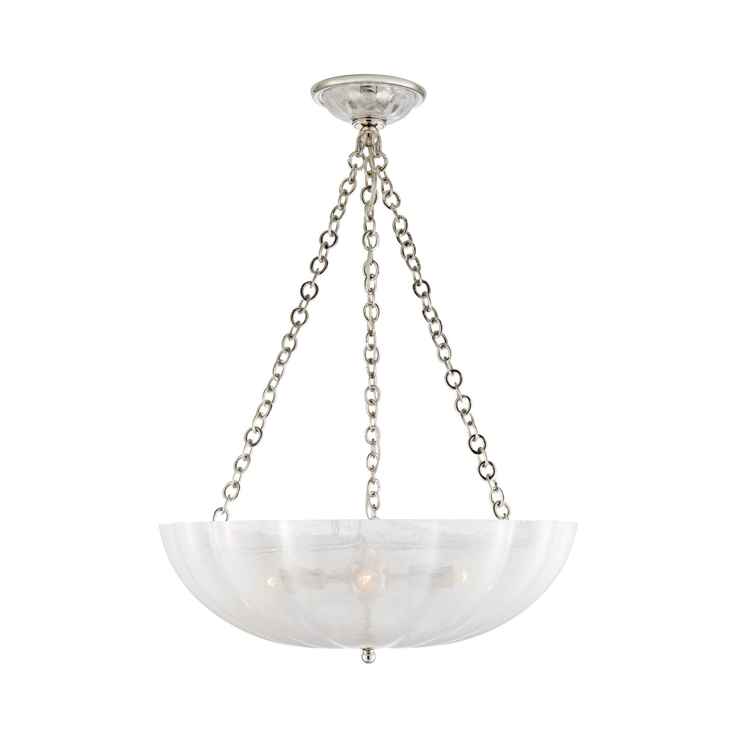 Rosehill Chandelier in Polished Nickel.