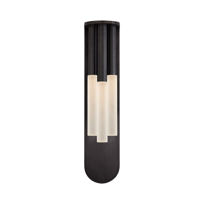 Rousseau Multi-Drop LED Wall Light in Bronze/Etched Crystal.