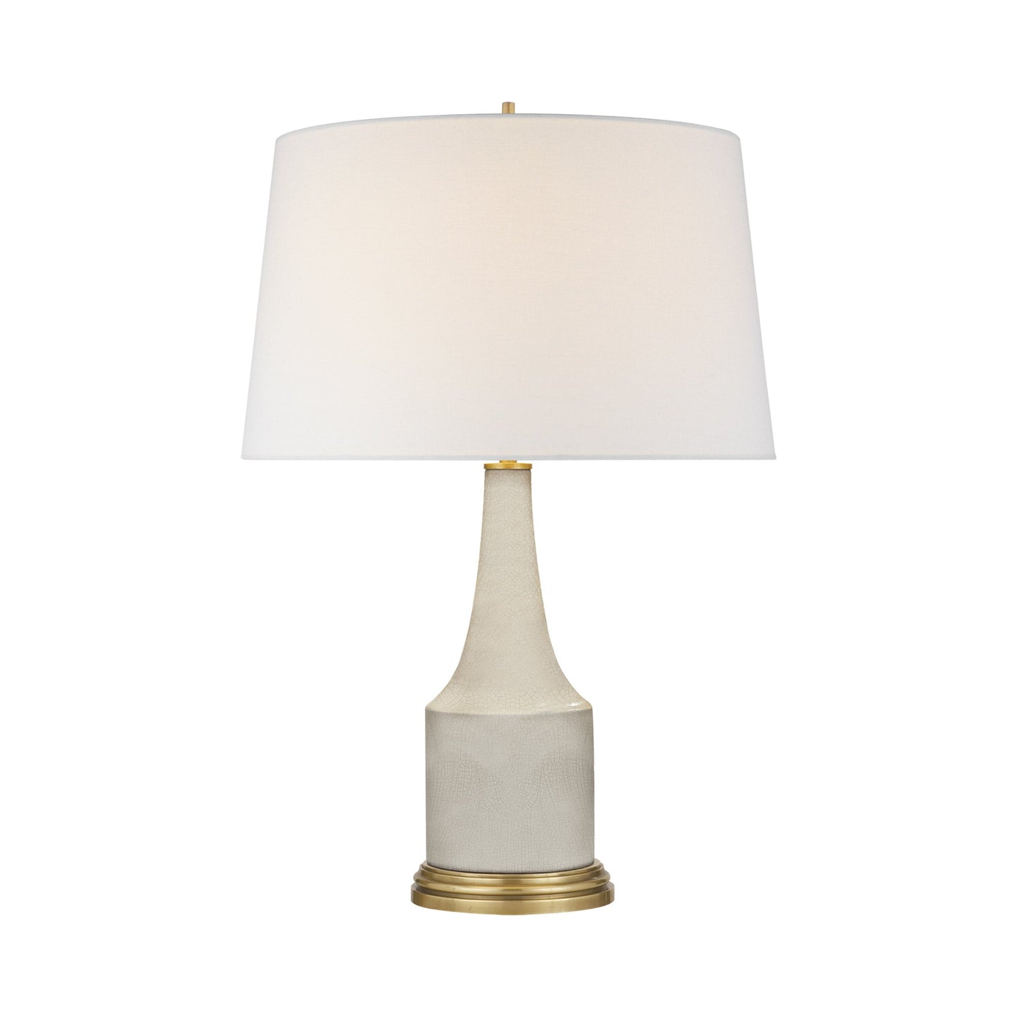 Sawyer Table Lamp in Tea Stain Crackle/Linen.