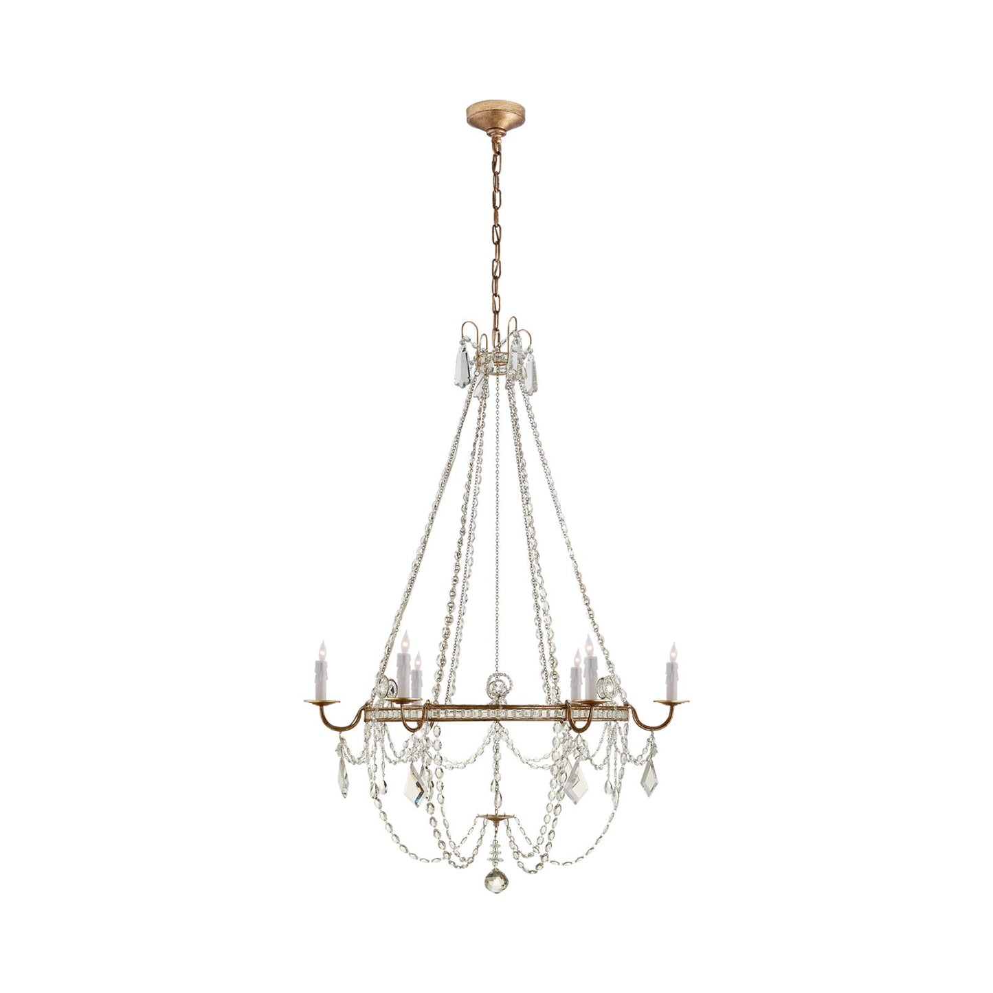 Sharon Chandelier in Gilded Iron (Medium).