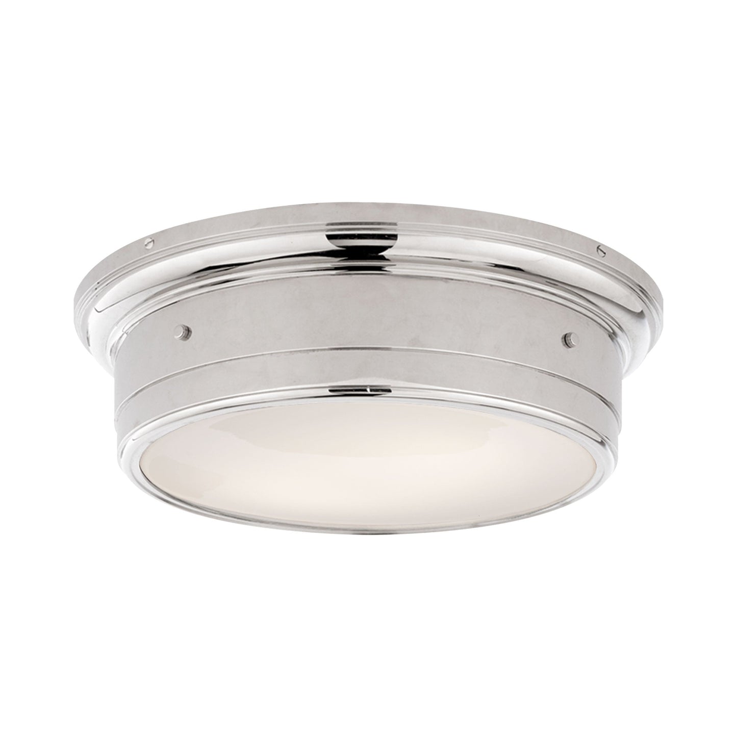 Siena Flush Mount Ceiling Light in Polished Nickel (Large).