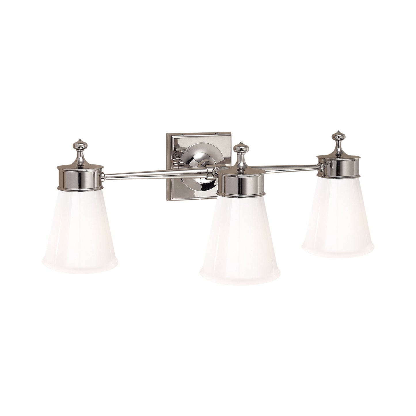 Siena Wall Light in Polished Nickel (3-Light).