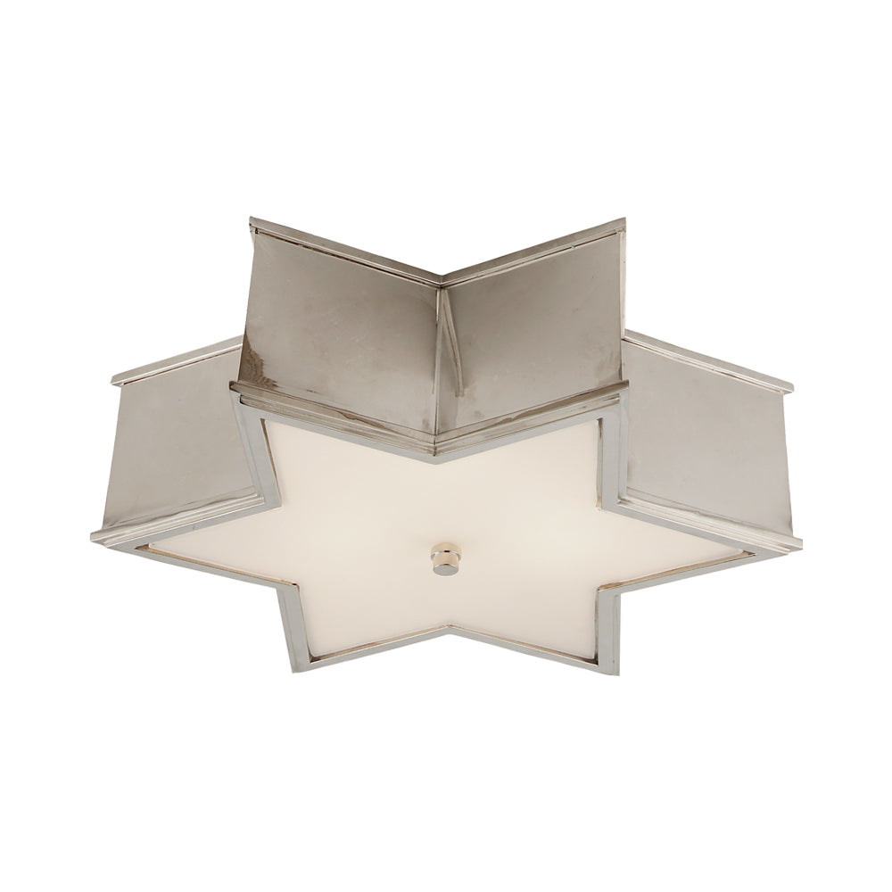Sophia Flush Mount Ceiling Light in Polished Nickel (Large).