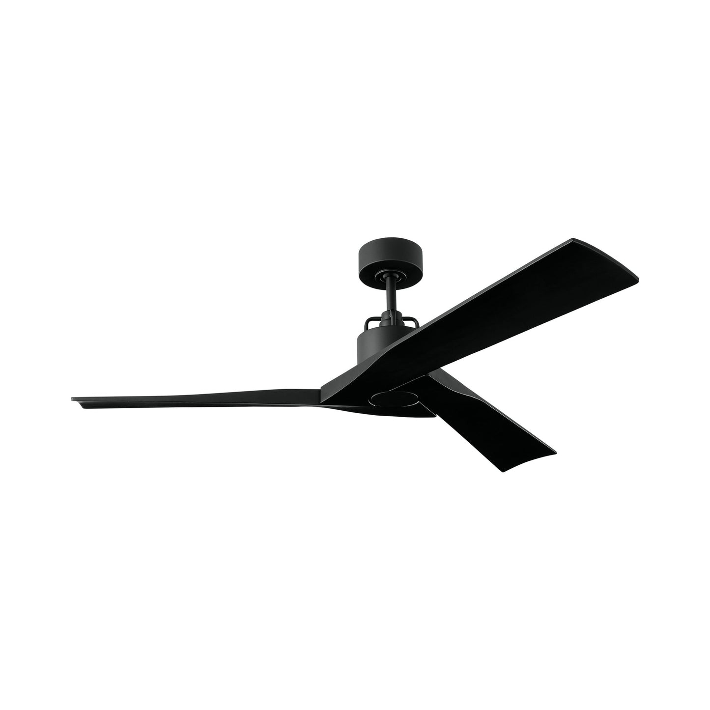 Alma Indoor / Outdoor LED Smart Ceiling Fan in Midnight Black.