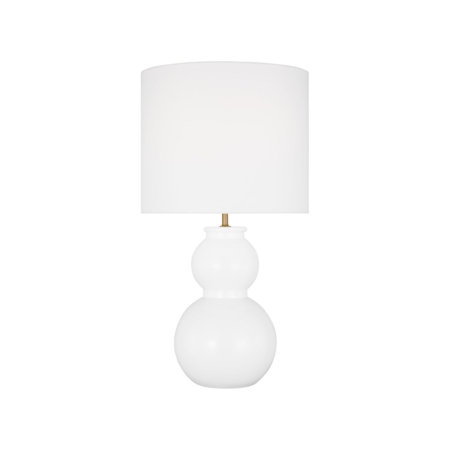 Buckley Table Lamp in Gloss White.