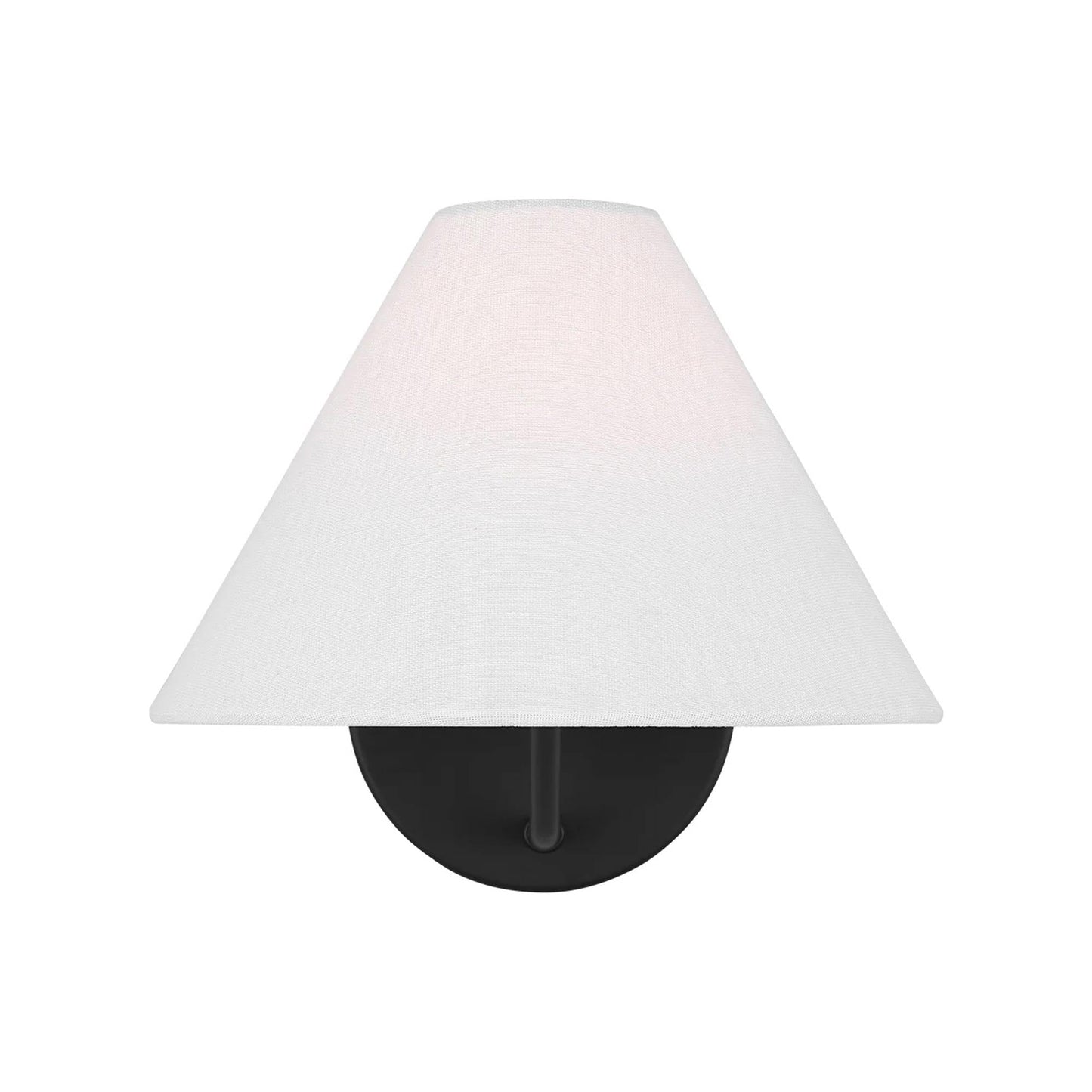 Burke Bath Wall Light in Midnight Black.