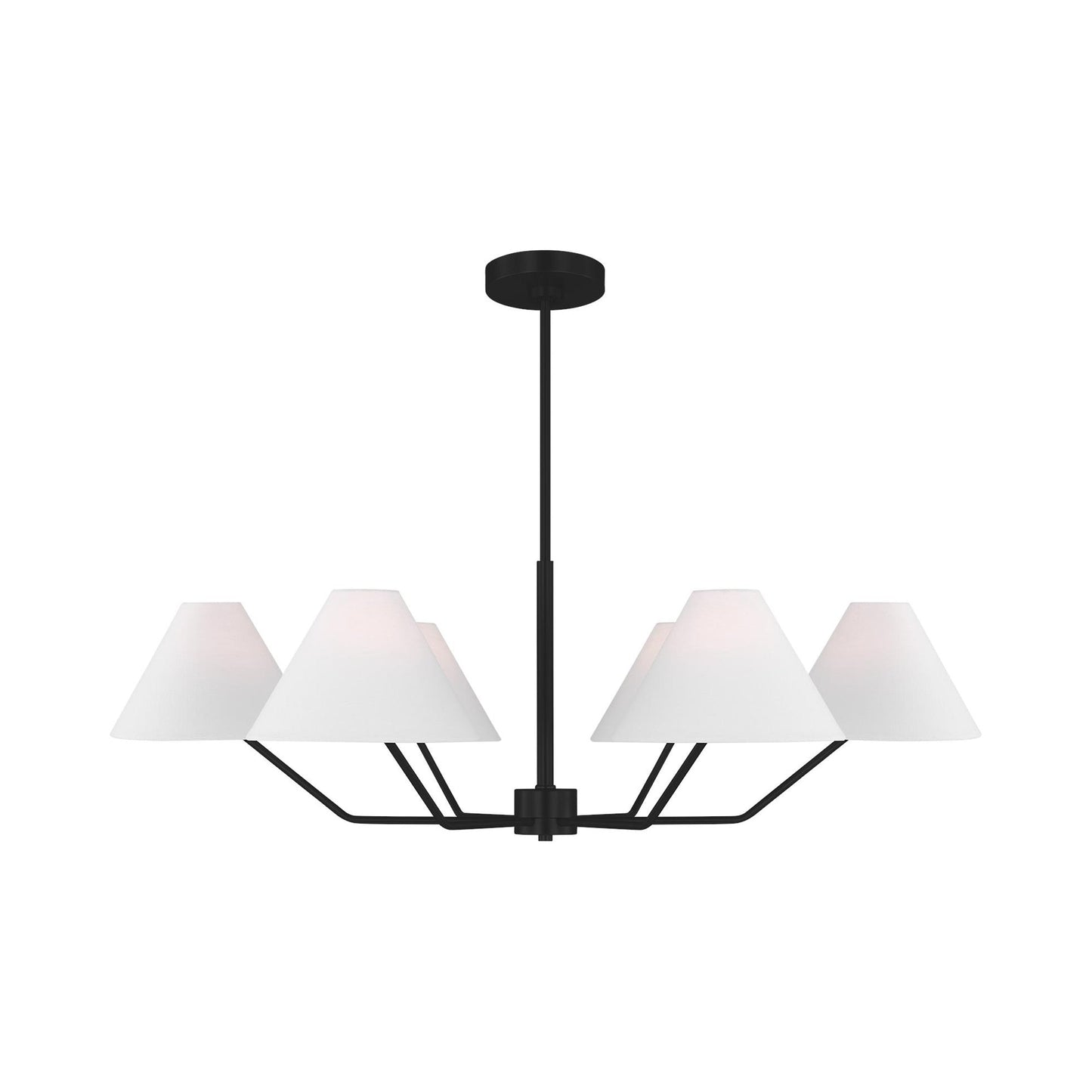 Burke Chandelier in Midnight Black (6-Light).