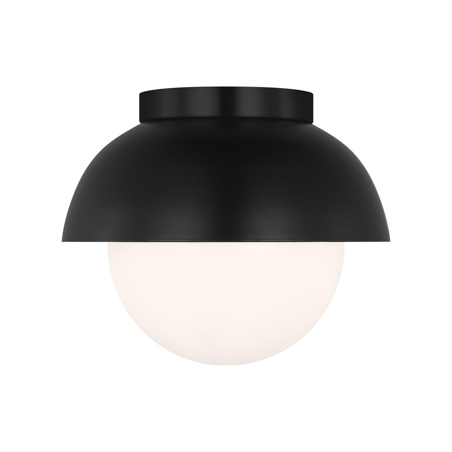 Hyde Flush Mount Ceiling Light in Midnight Black.