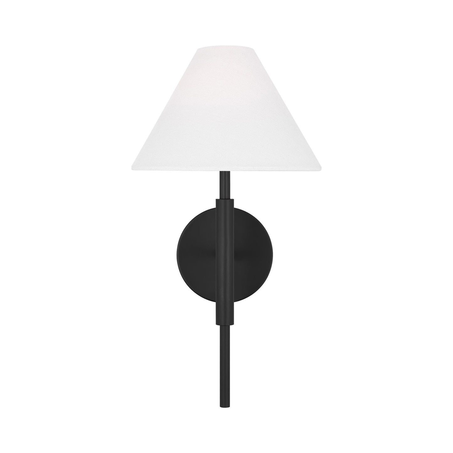 Porteau Bath Wall Light in Midnight Black.