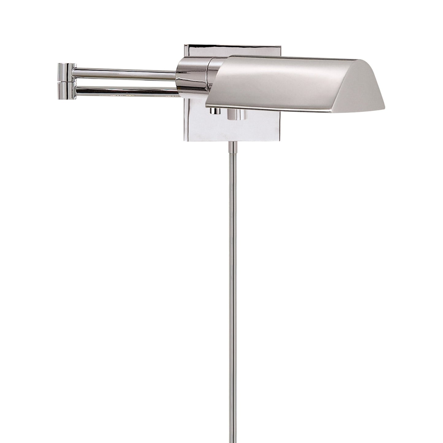 Studio Swing Arm Wall Light in Polished Nickel (60W).