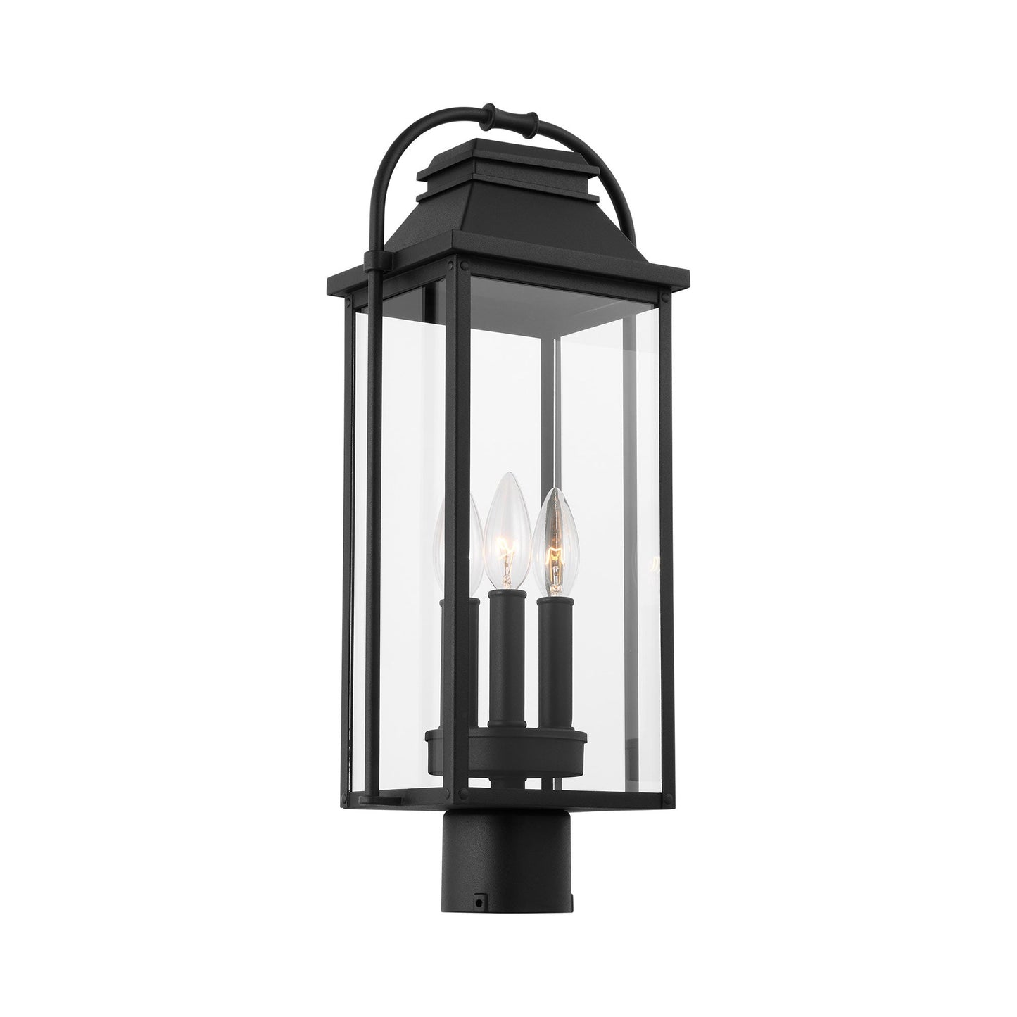 Wellsworth Outdoor Post Light in Textured Black.