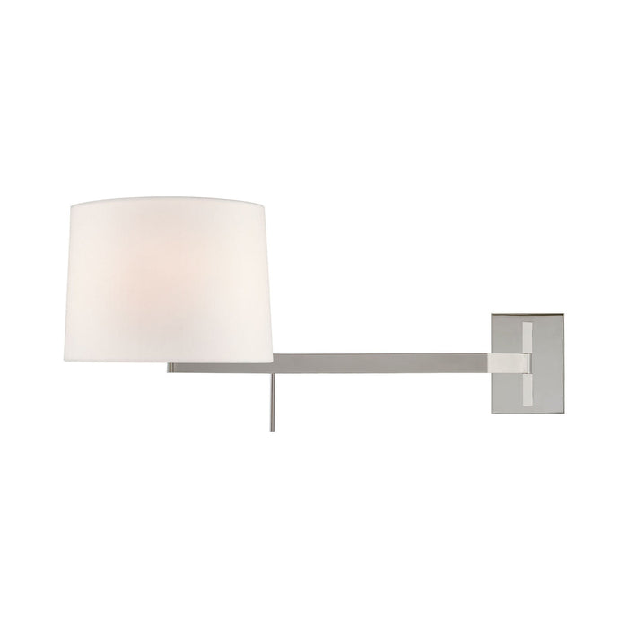 Sweep Wall Light in Right/Polished Nickel.