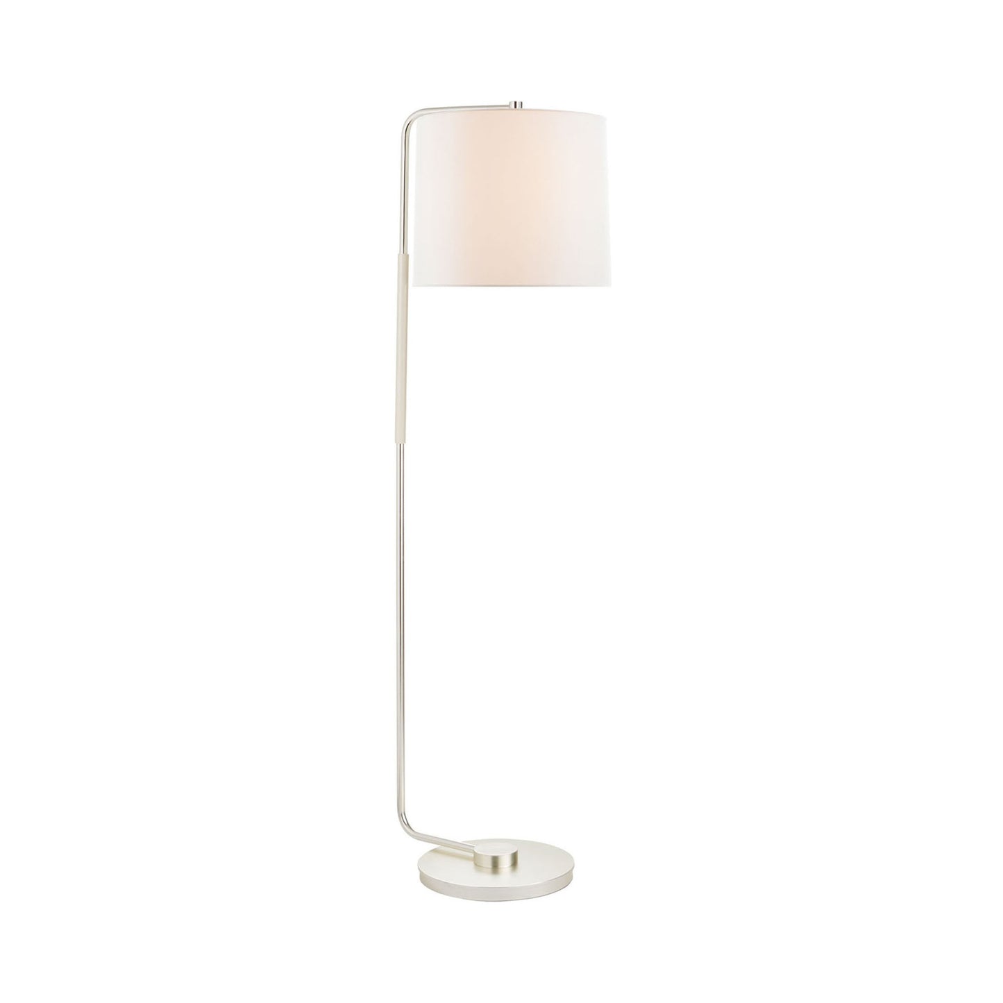Swing Floor Lamp in Soft Silver.