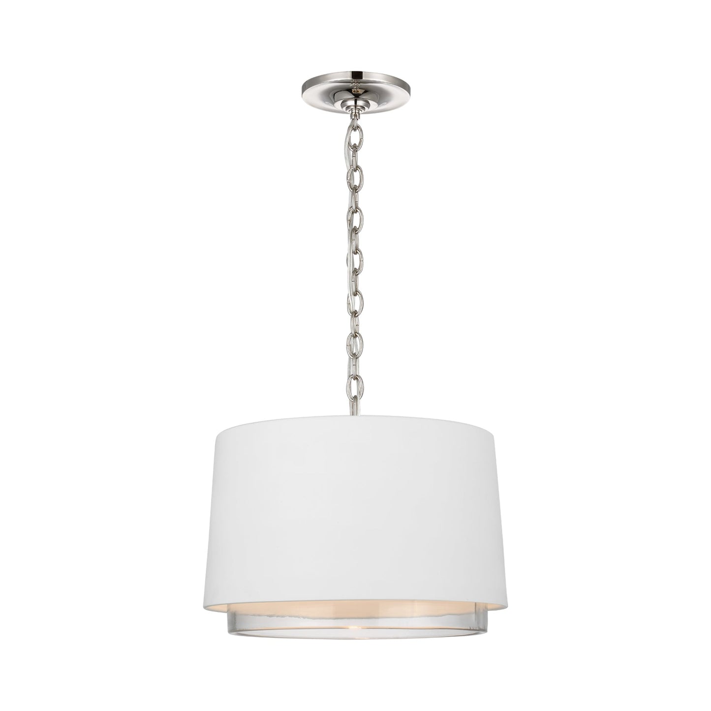 Sydney LED Pendant Light in Polished Nickel (Small).