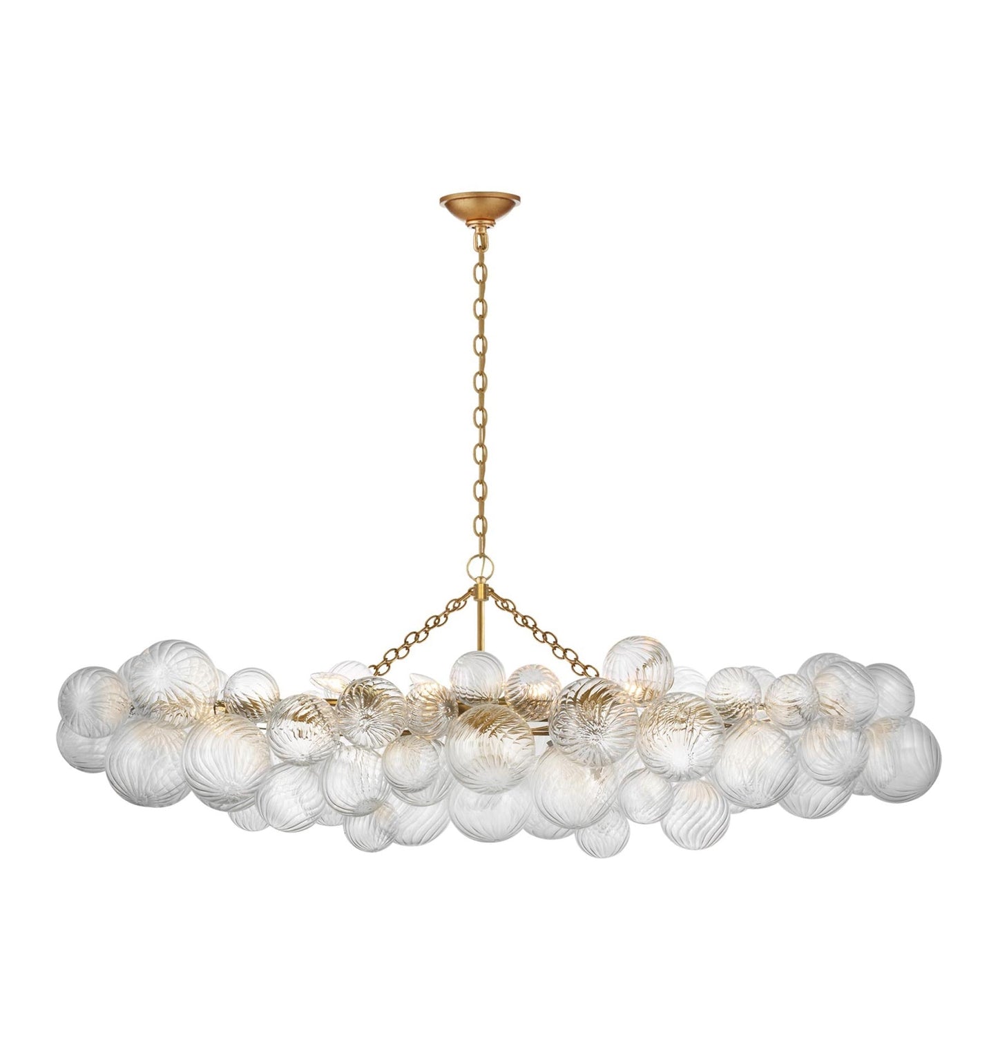Talia LED Linear Chandelier in Gild (Large).