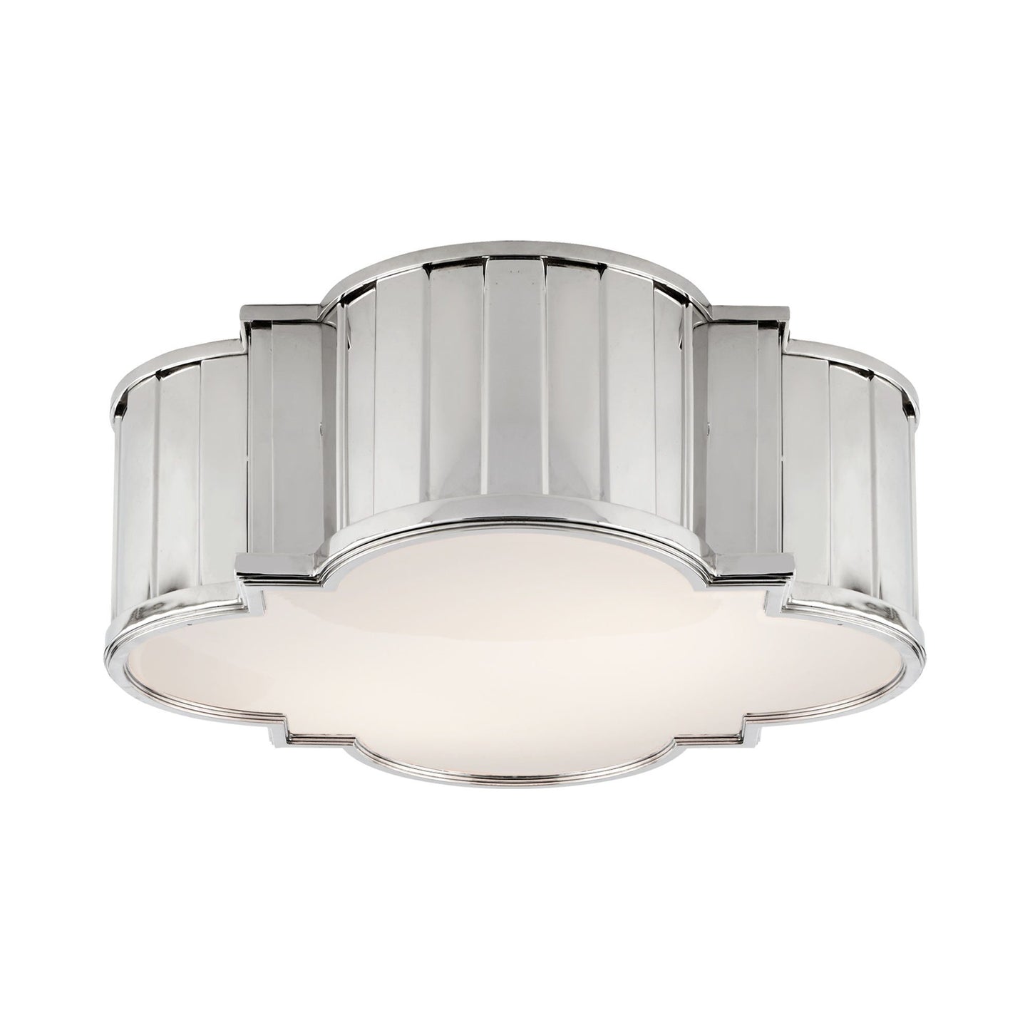 Tilden Flush Mount Ceiling Light in Polished Nickel (Large).