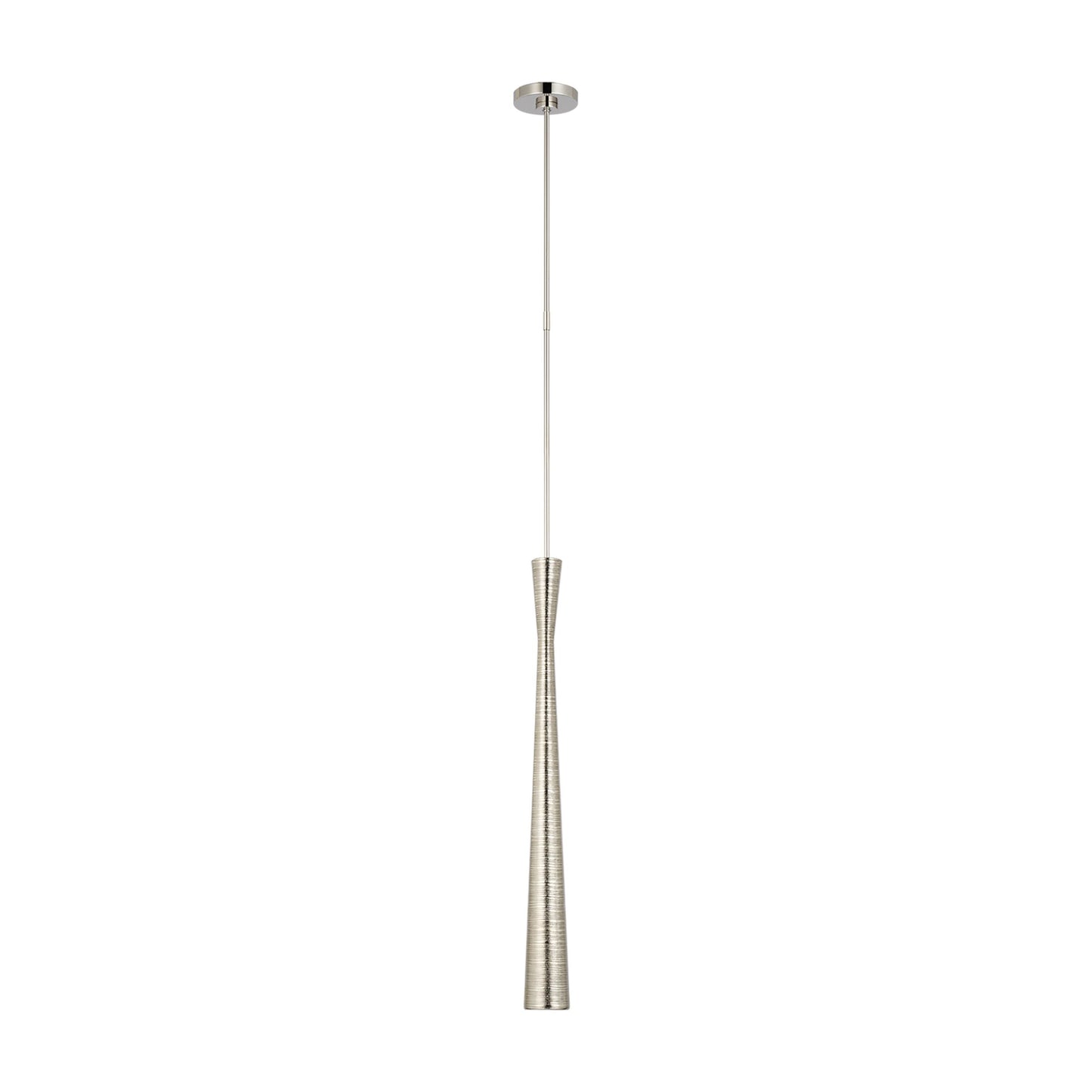 Utopia Pendant Light in Polished Nickel/Polished Nickel (Tall).