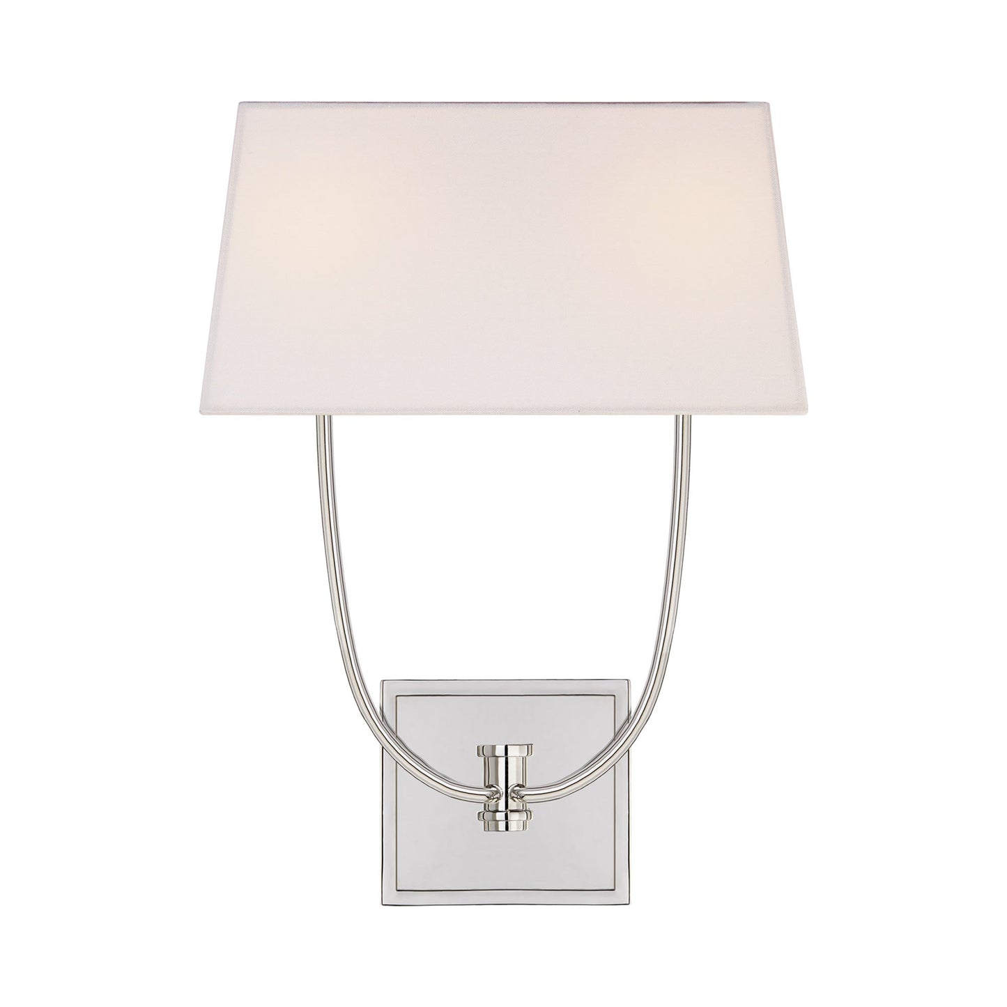 Venini Double Wall Light in Polshed Nickel.