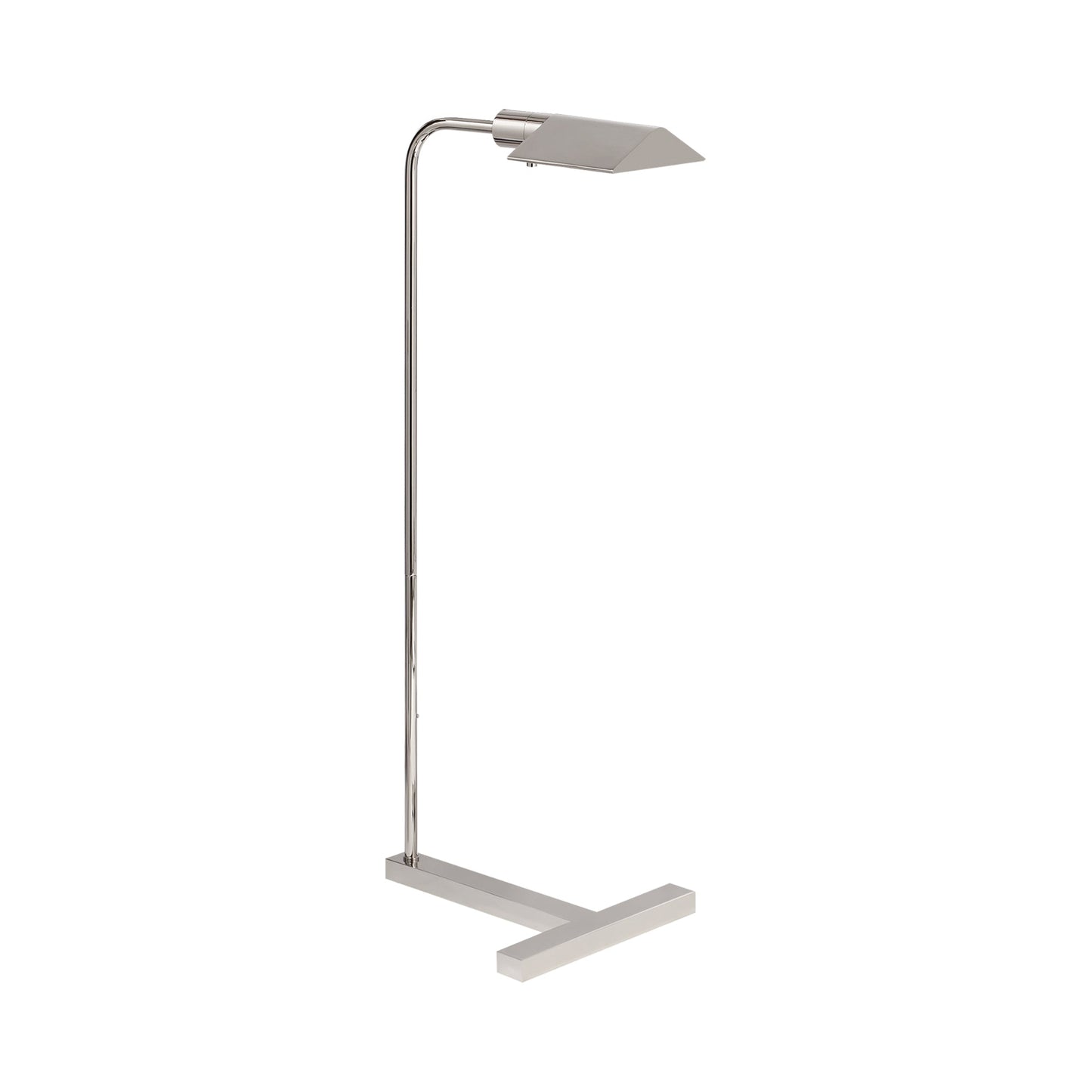 William Pharmacy Floor Lamp in Polished Nickel.