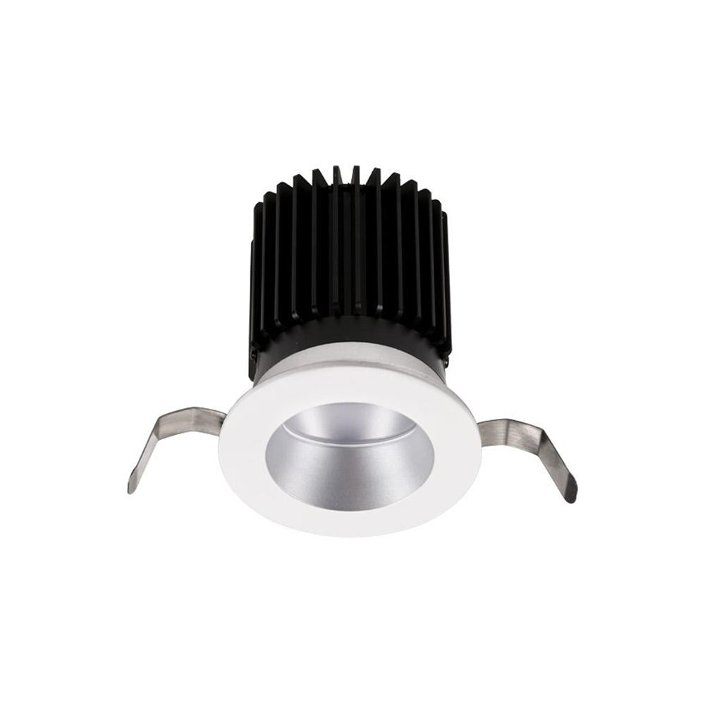 Volta 2 Inch Round Wall Wash LED Recessed Trim in Haze/White.