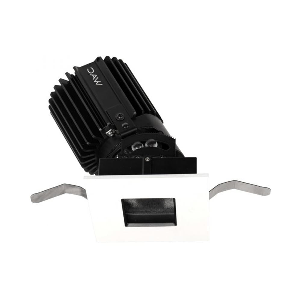 Volta 2 Inch Square Pinhold Adjustable LED Recessed Trim in White.