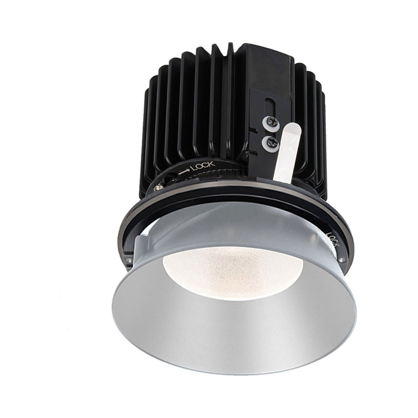 Volta 4.5 Inch Round Trimless Downlight LED Recessed Trim in Haze.